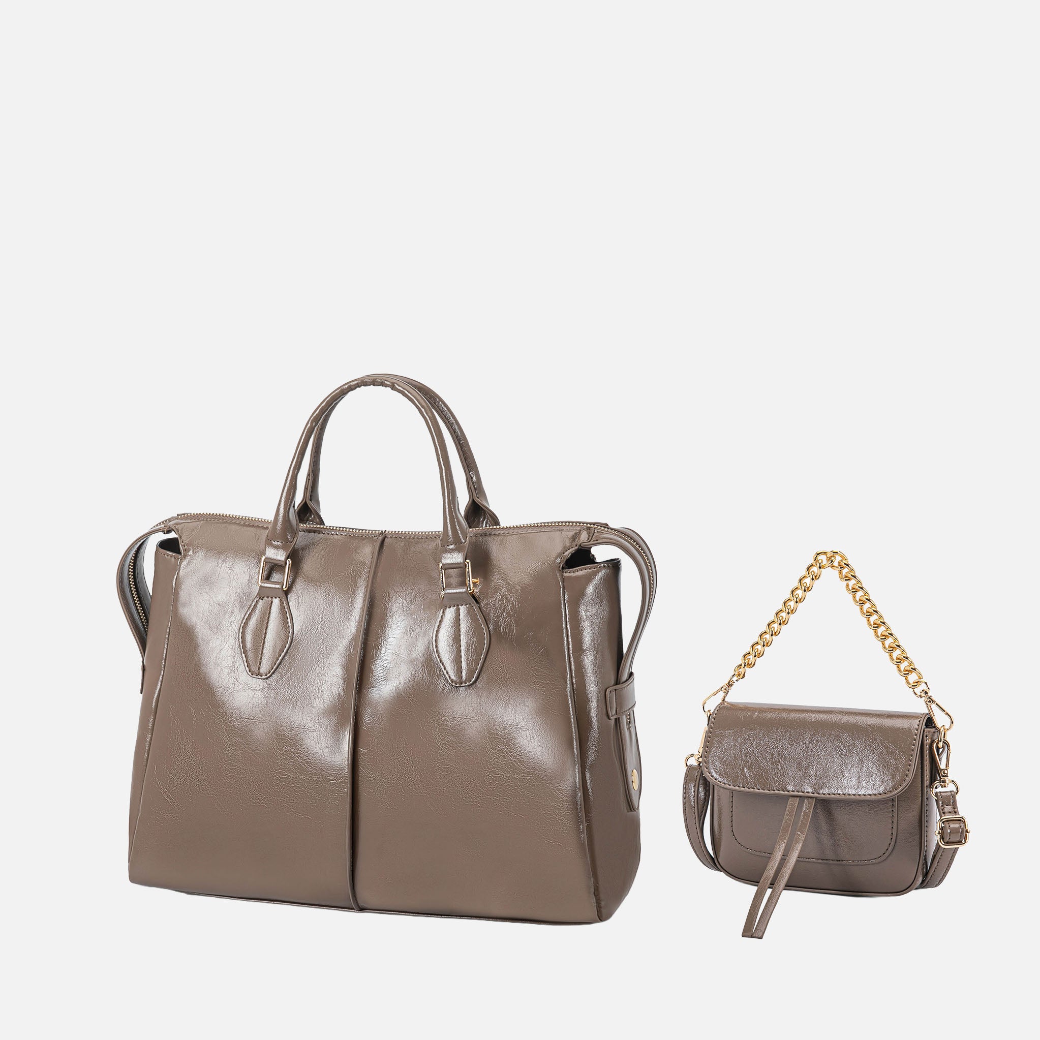 Yareli Tote Bag  with Mini Bag- 2-piece set