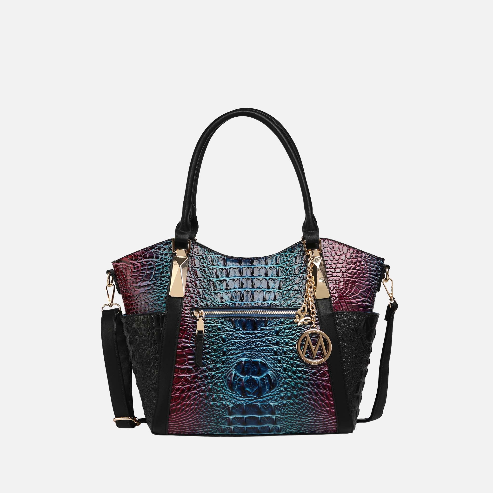 Janise Gradient Croc Tote handbag