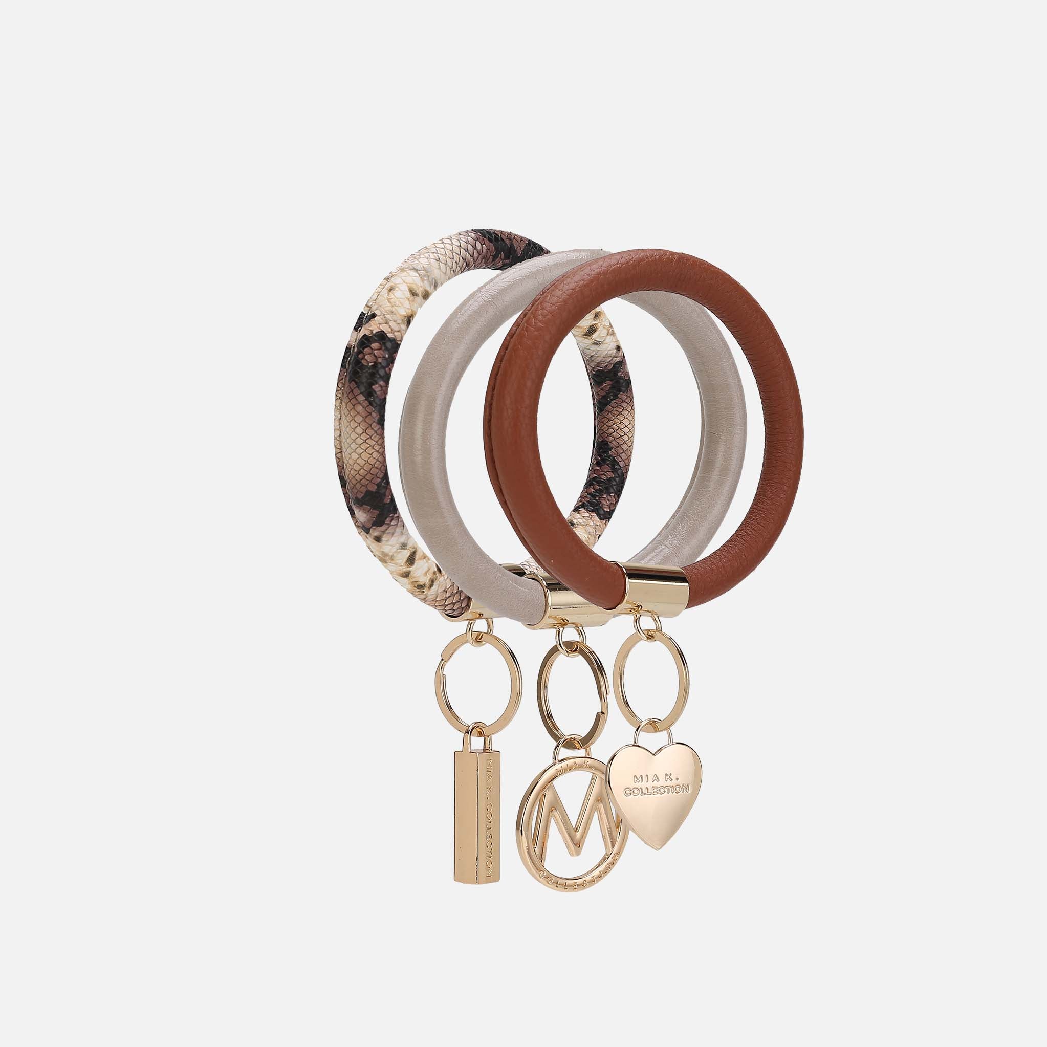 Jasmine Bangle Bracelet Keyring Set