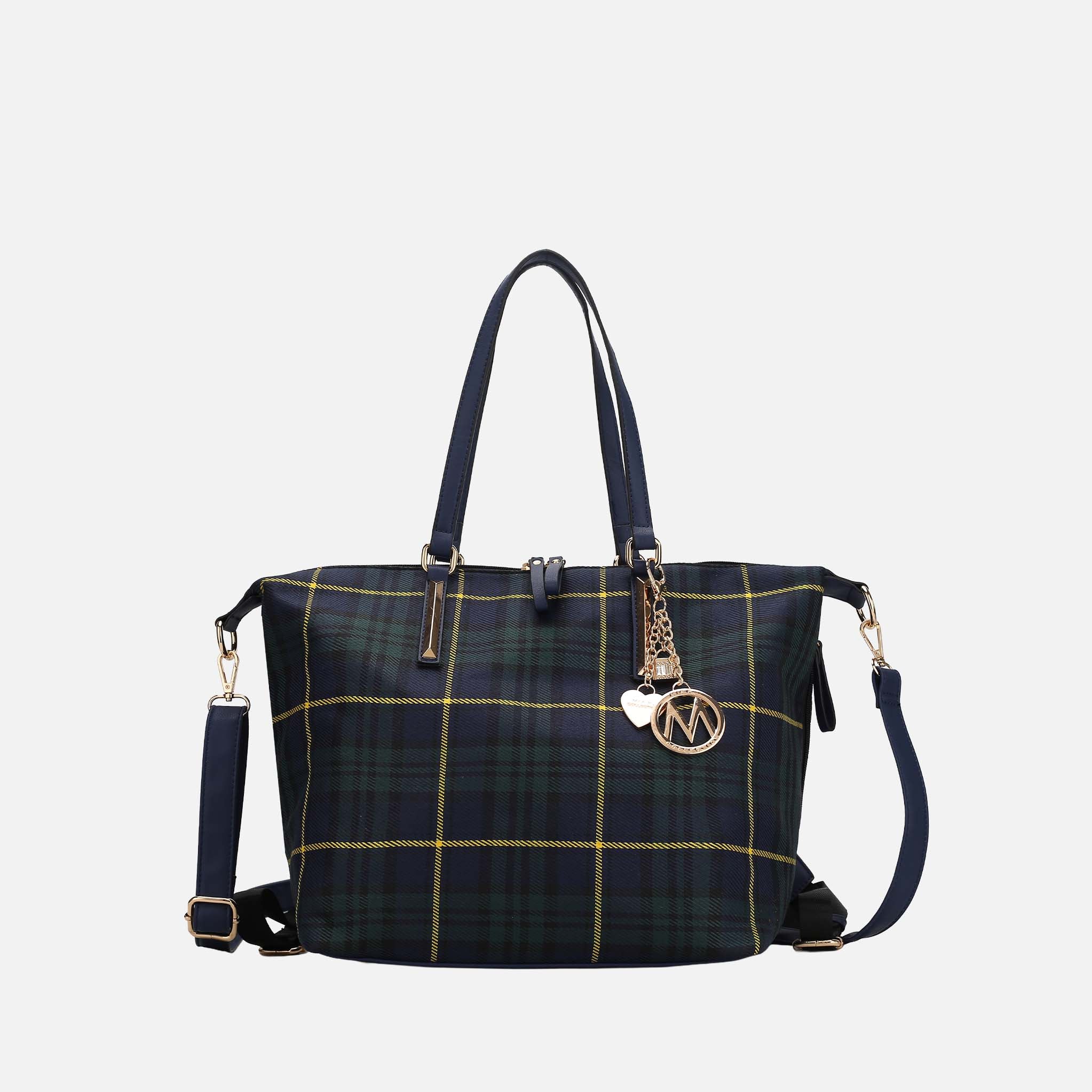 MKF Collection by Mia K. Women's Layla Convertible Weekender Nylon