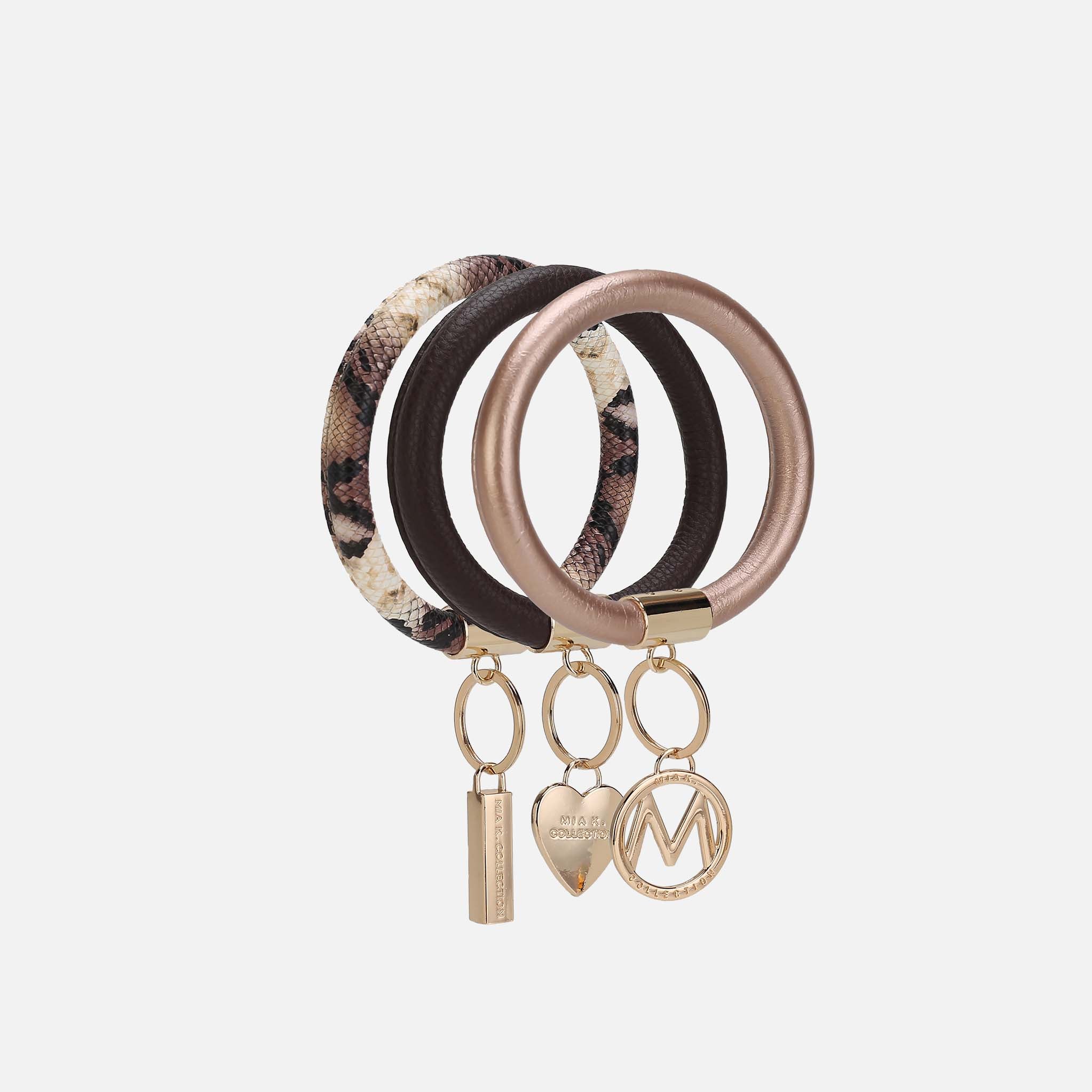Jasmine Bangle Bracelet Keyring Set