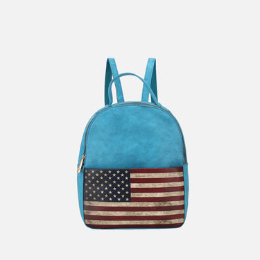 Briella Flag Print Backpack
