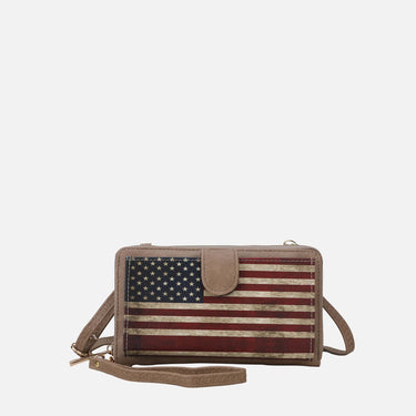 Kiara Printed Flag Phone Crossbody Bag