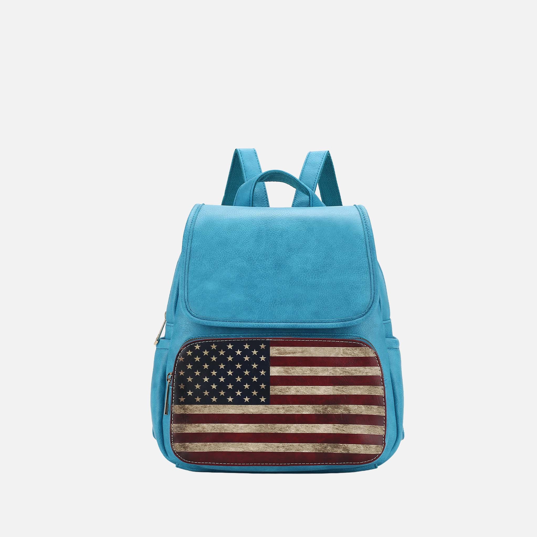 Regina Printed Flag Backpack