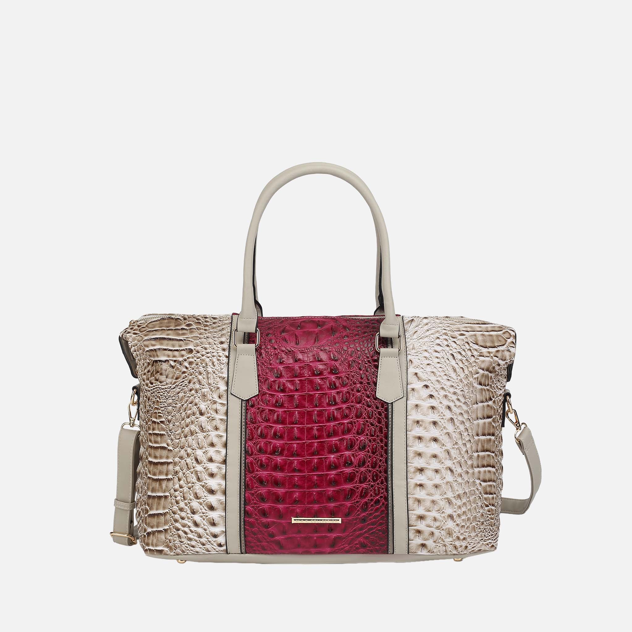 Raven Croc Embossed Duffel Bag