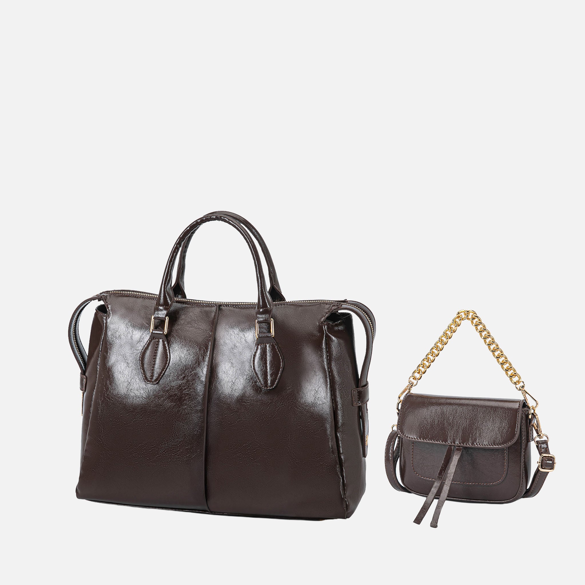 Yareli Tote Bag  with Mini Bag- 2-piece set