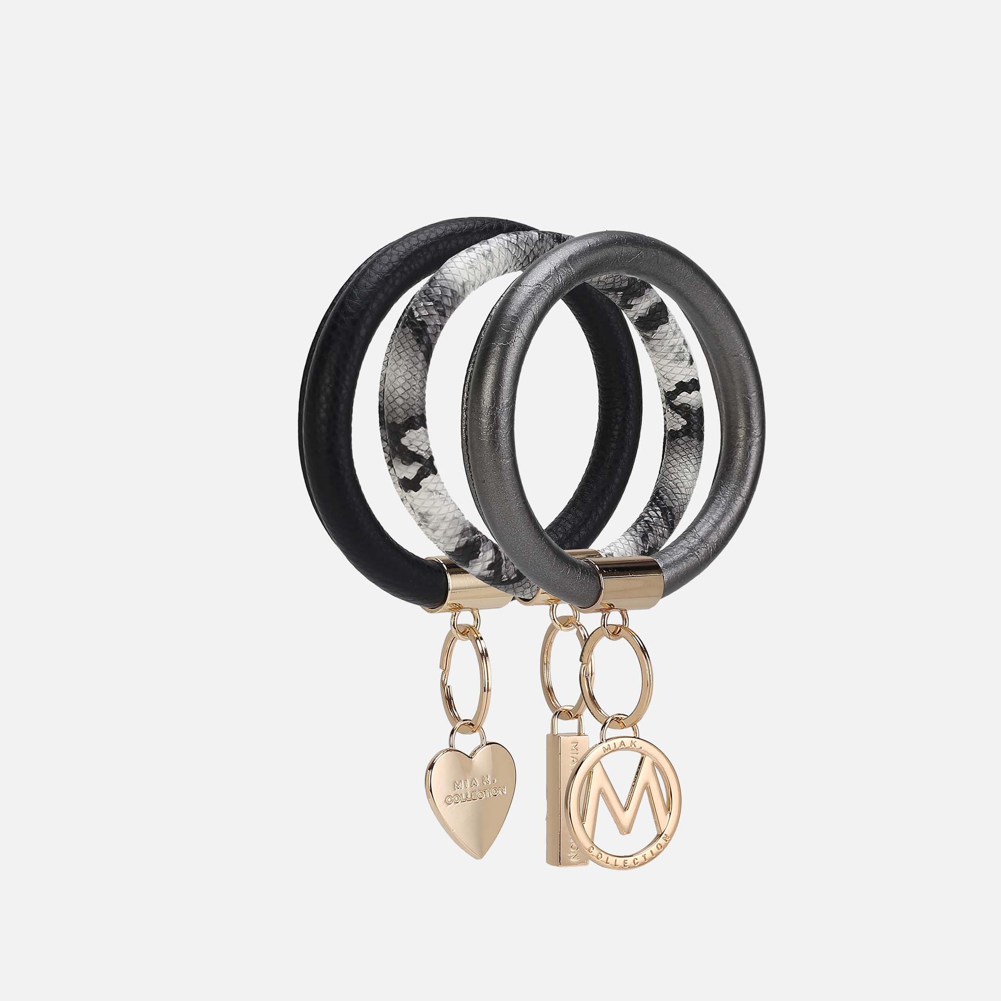 Jasmine Bangle Bracelet Keyring Set