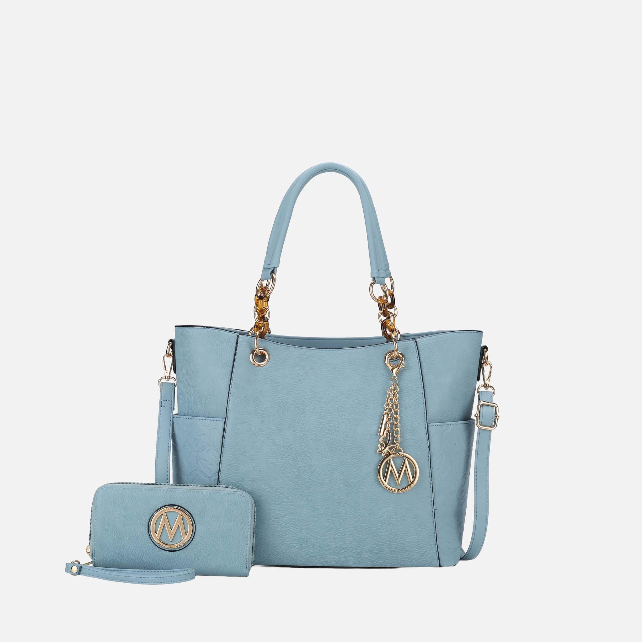 Merlina Embossed Tote Bag and Set