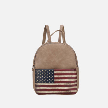 Briella Flag Print Backpack