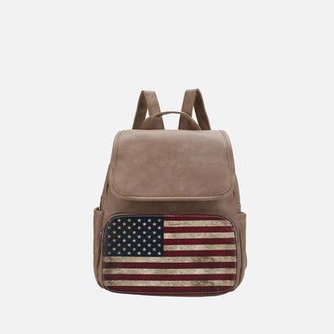 Regina Printed Flag Backpack