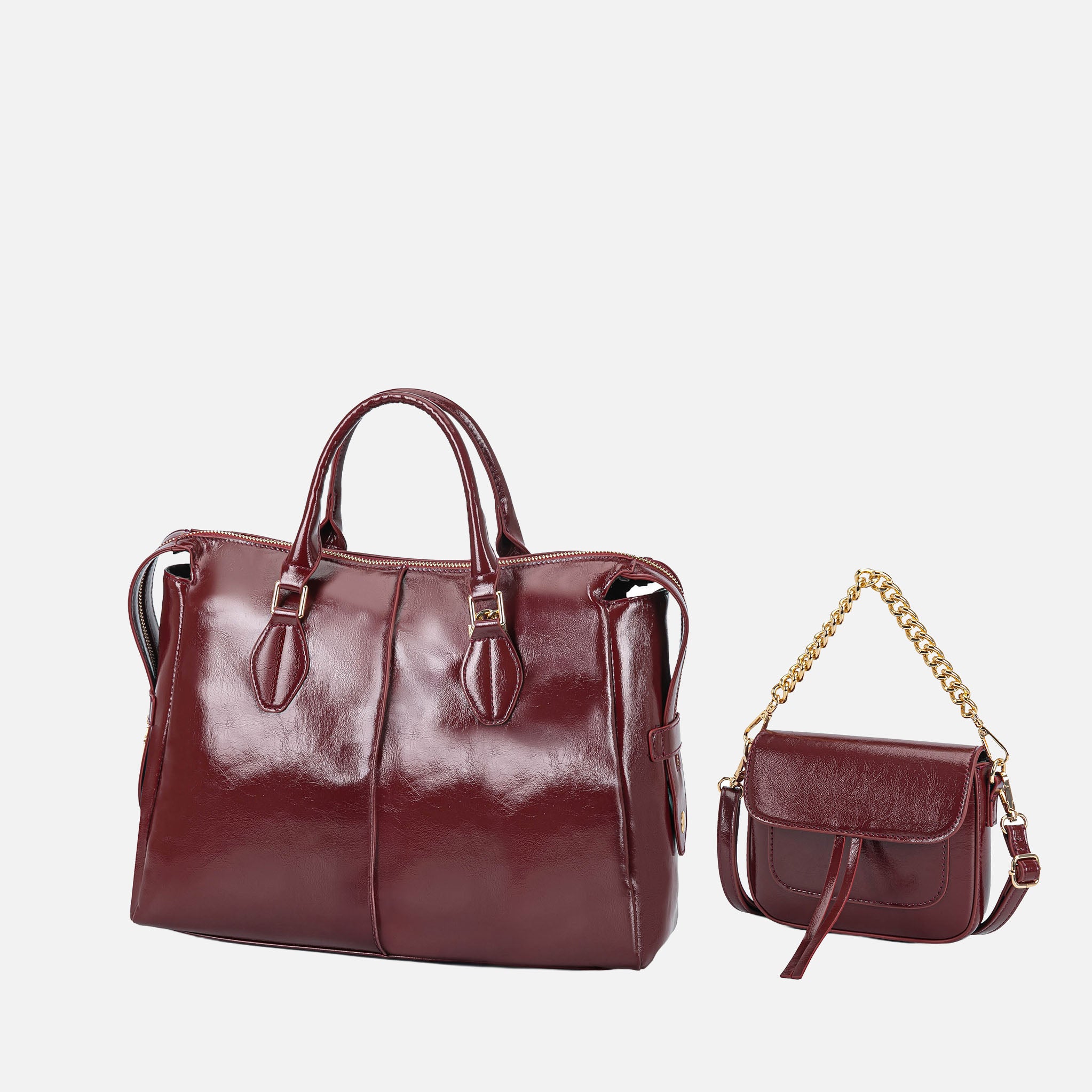Yareli Tote Bag  with Mini Bag- 2-piece set
