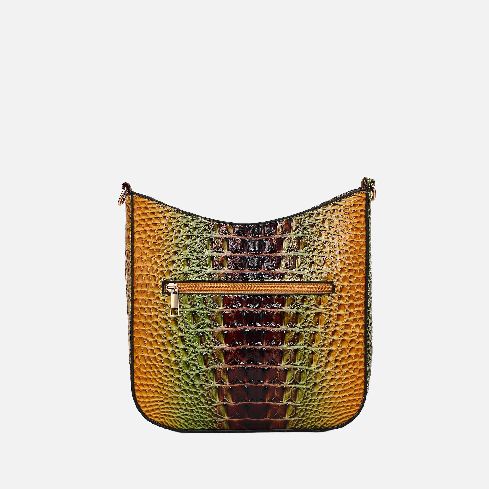 Giovana Gradient Croc Crossbody Bag