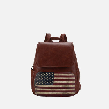 Regina Printed Flag Backpack
