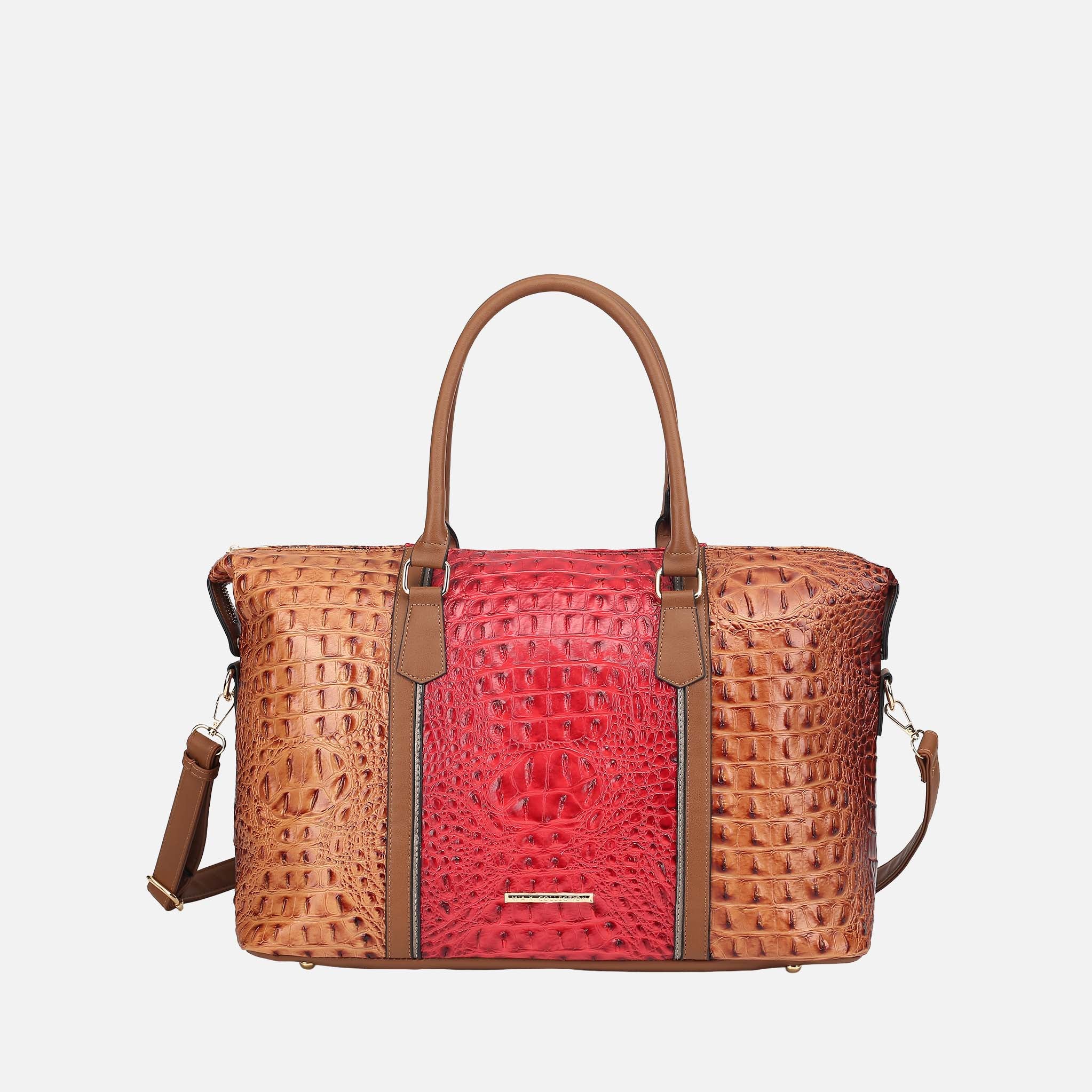 Raven Croc Embossed Duffel Bag