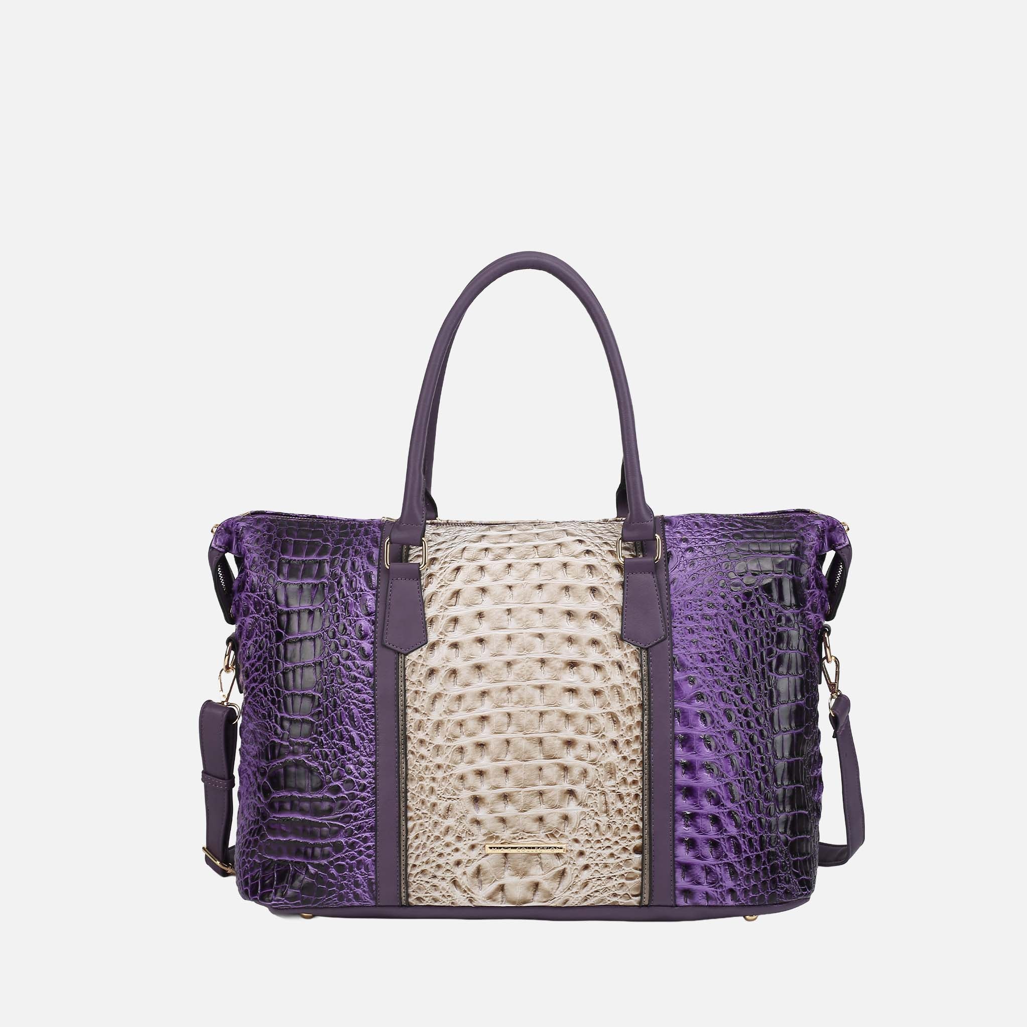 Raven Croc Embossed Duffel Bag
