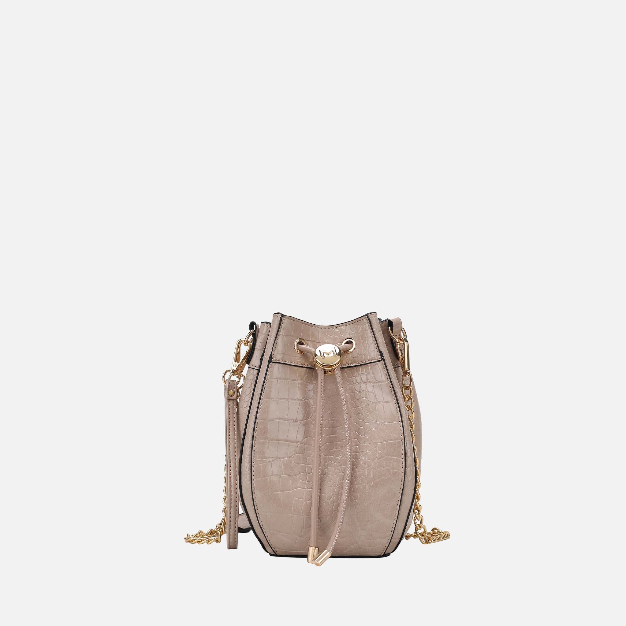 Cassidy Embossed Bucket Bag