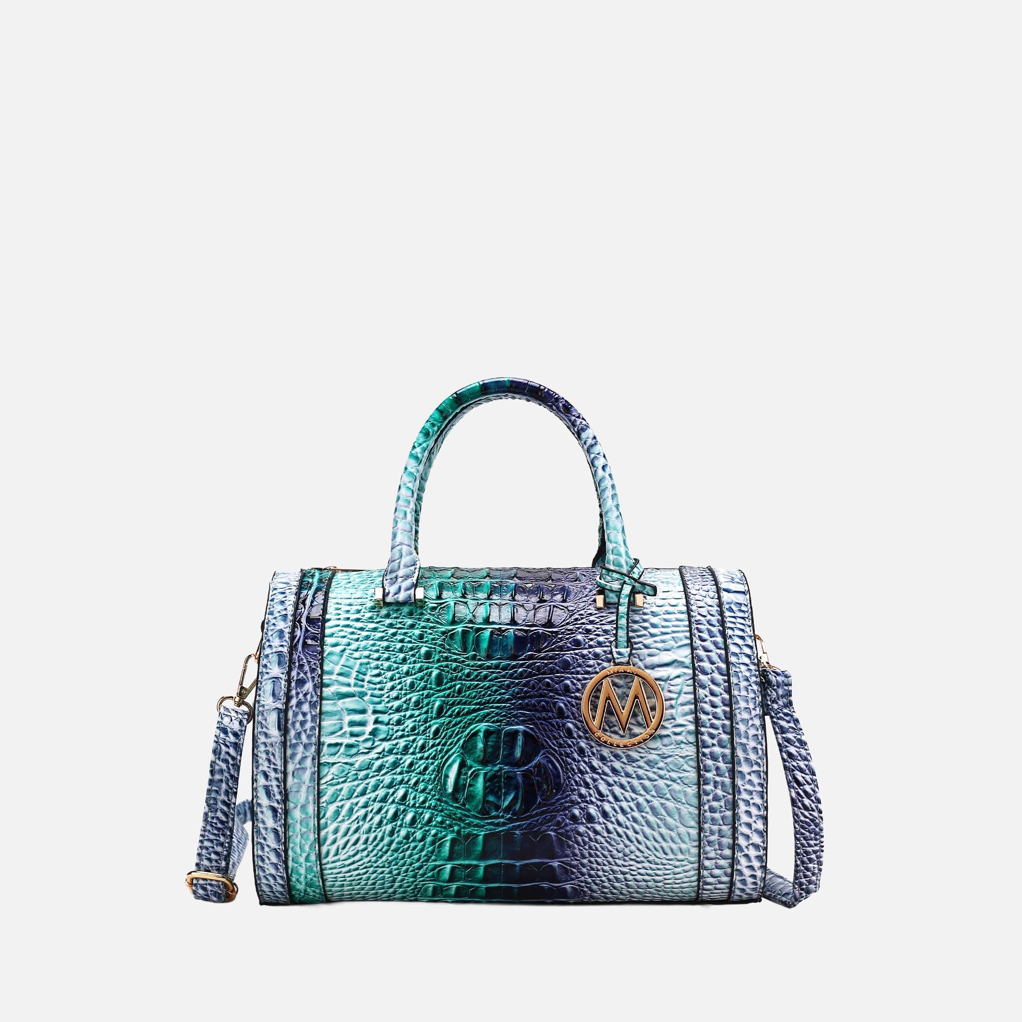 Eleanor Gradient Croc Shoulder Bag