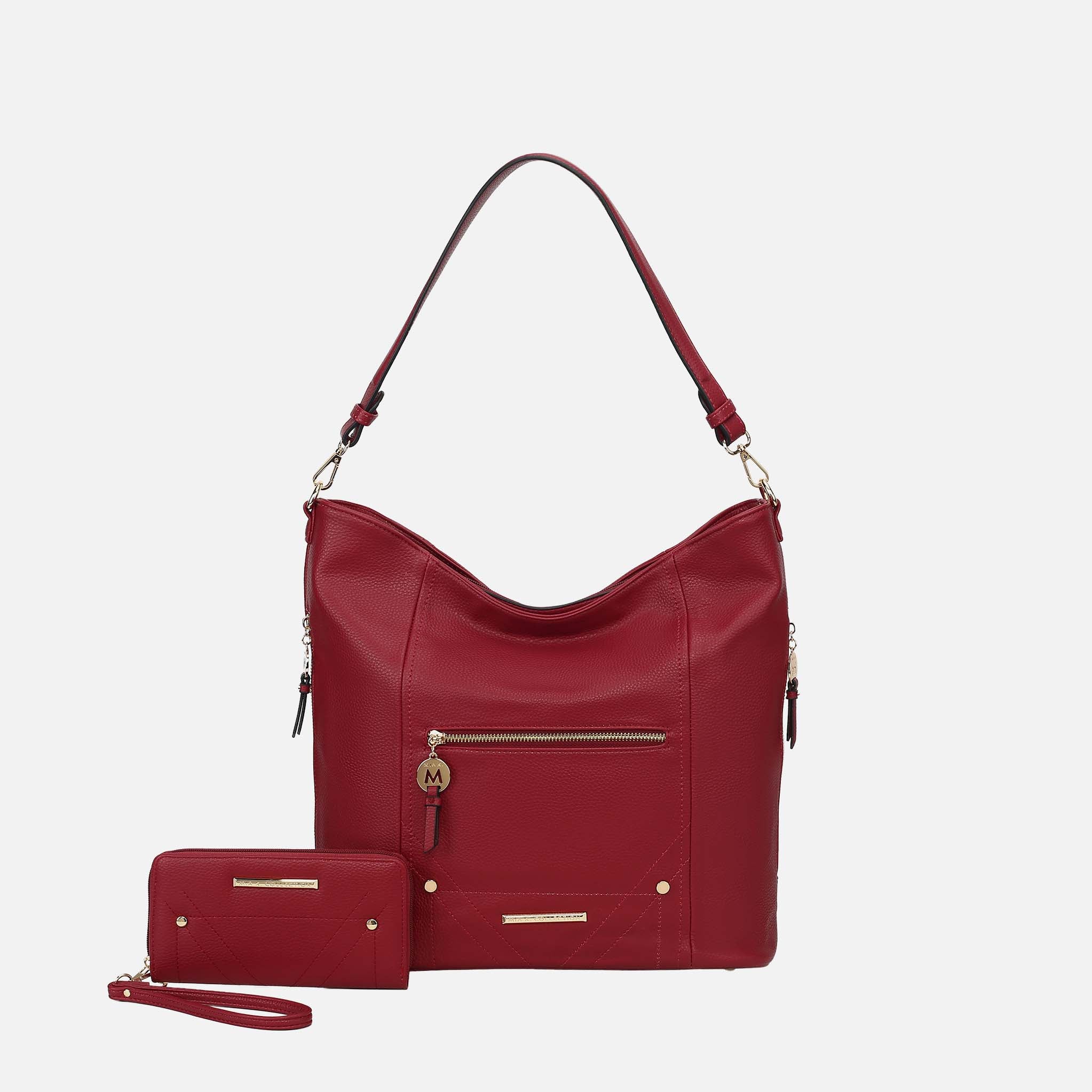 Jordina 2 PCS Shoulder Bag with Matching Wallet