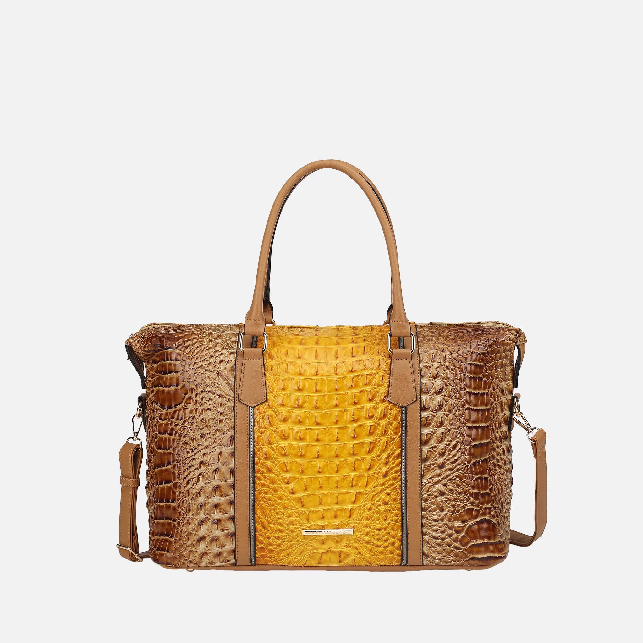 Raven Croc Embossed Duffel Bag