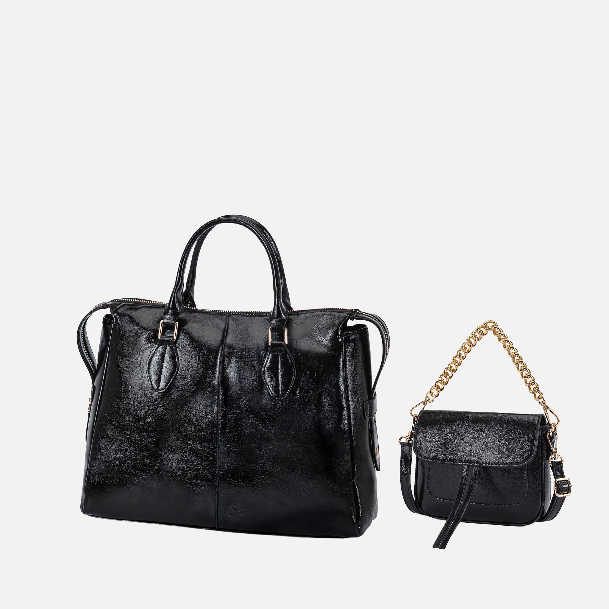 Yareli Tote Bag  with Mini Bag- 2-piece set