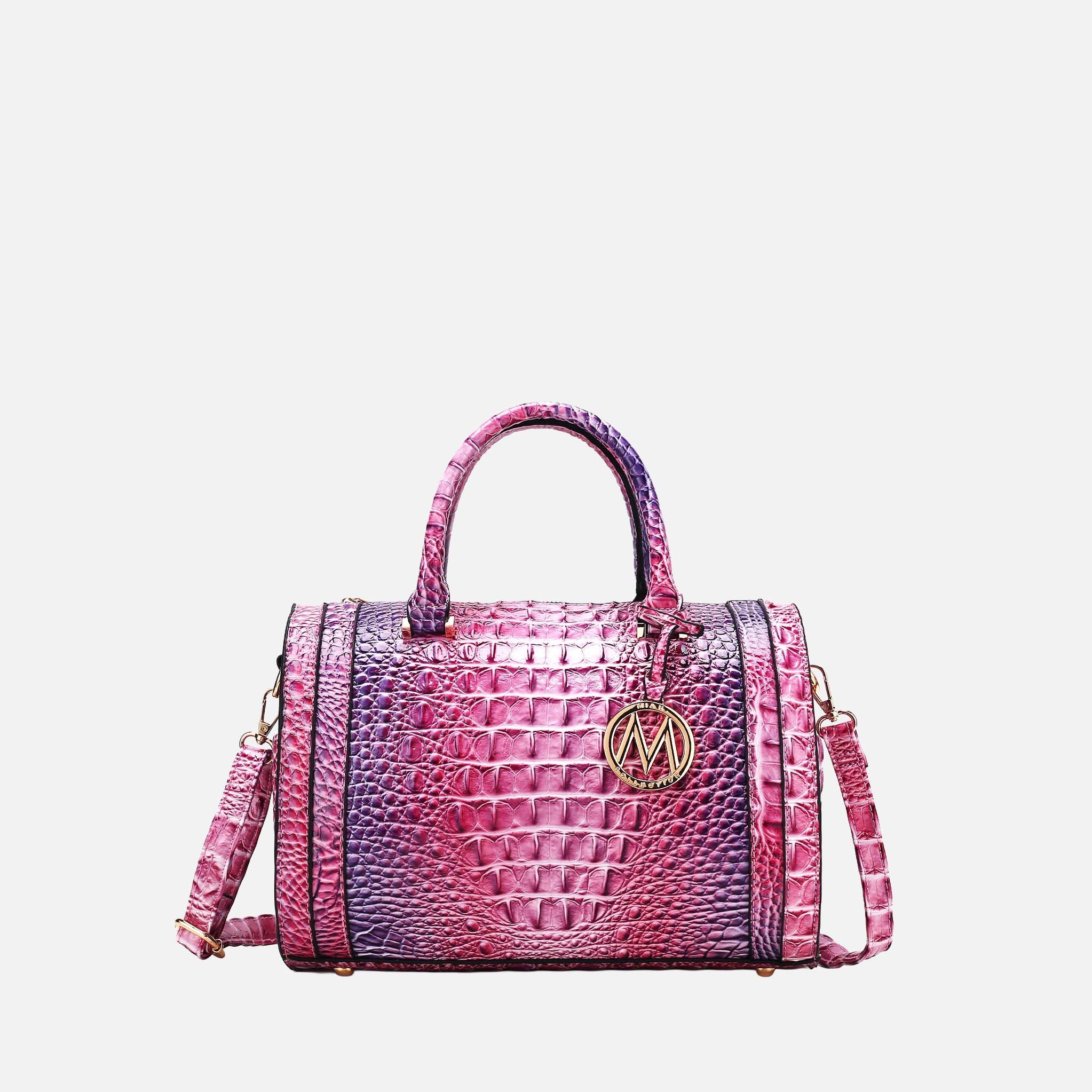 Eleanor Gradient Croc Shoulder Bag