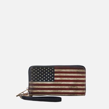Uriel Printed Flag Wallet