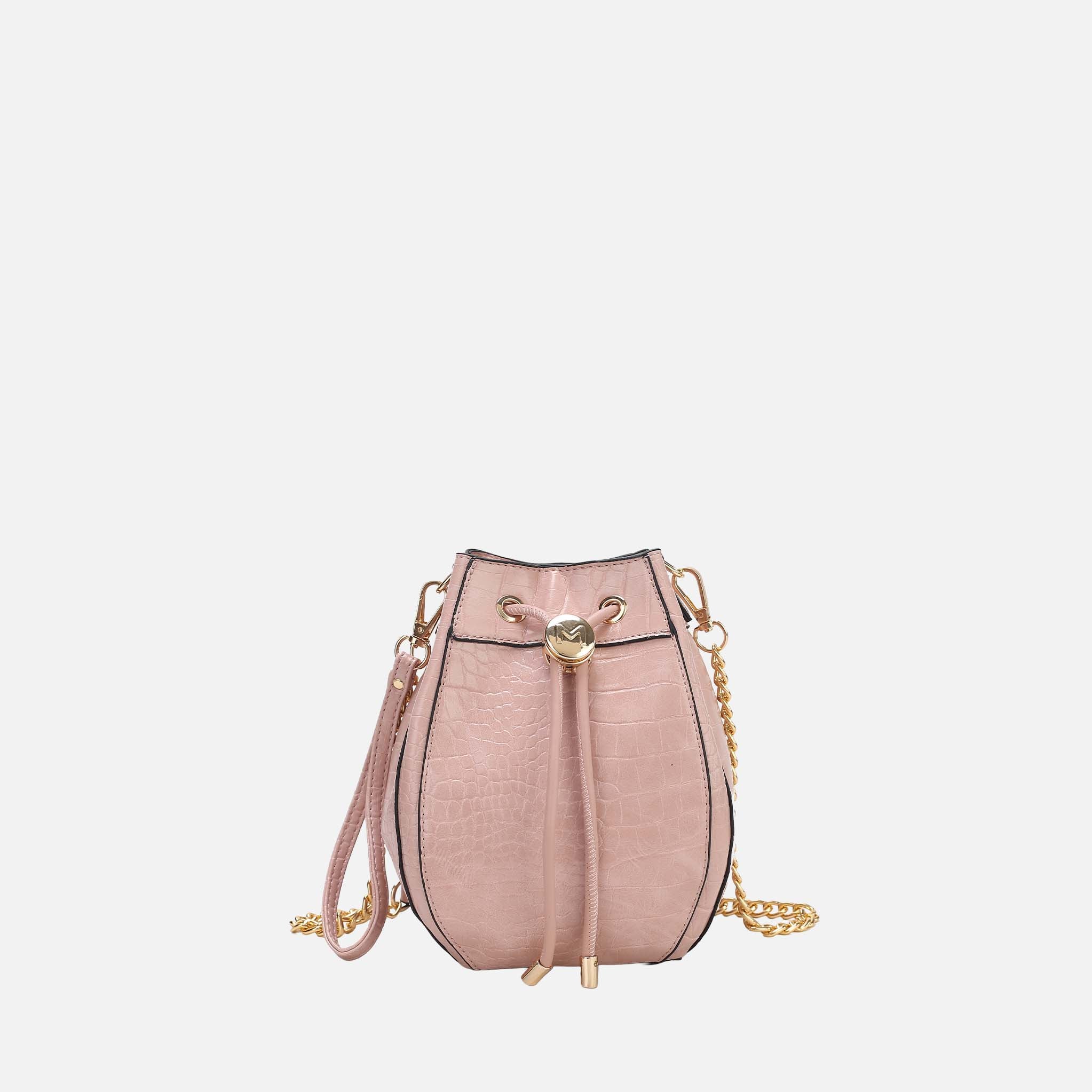 Cassidy Embossed Bucket Bag