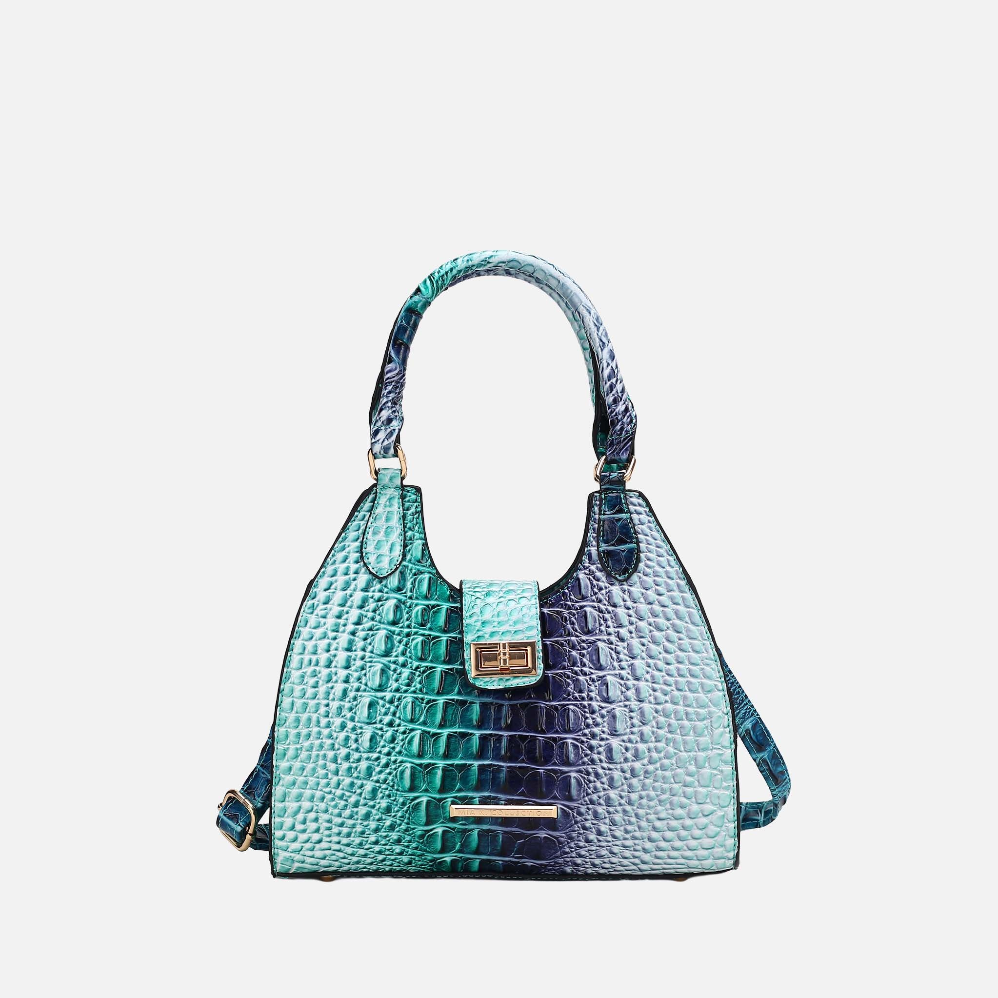 Ava Gradient Croc Tote Bag