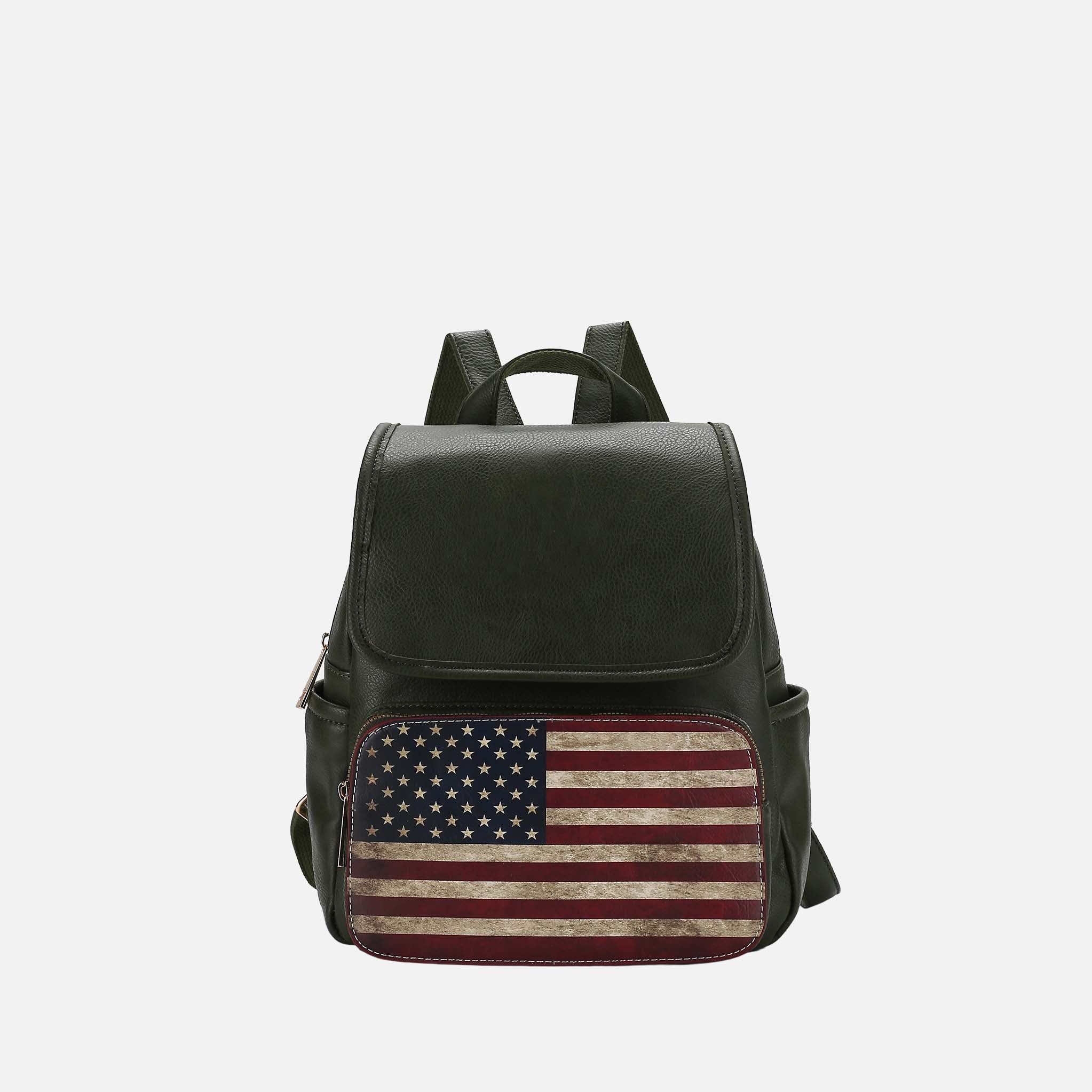 Regina Printed Flag Backpack