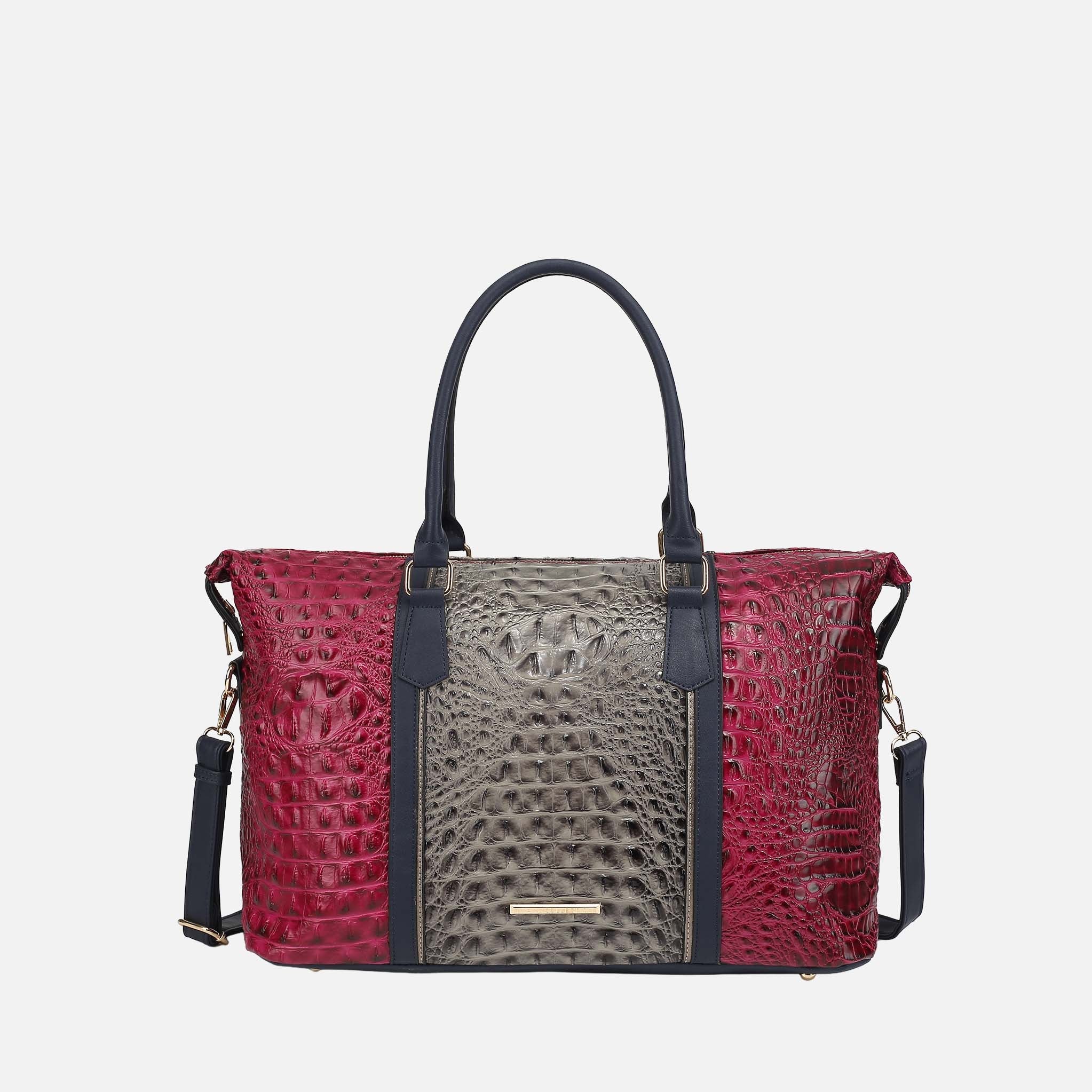 Raven Croc Embossed Duffel Bag