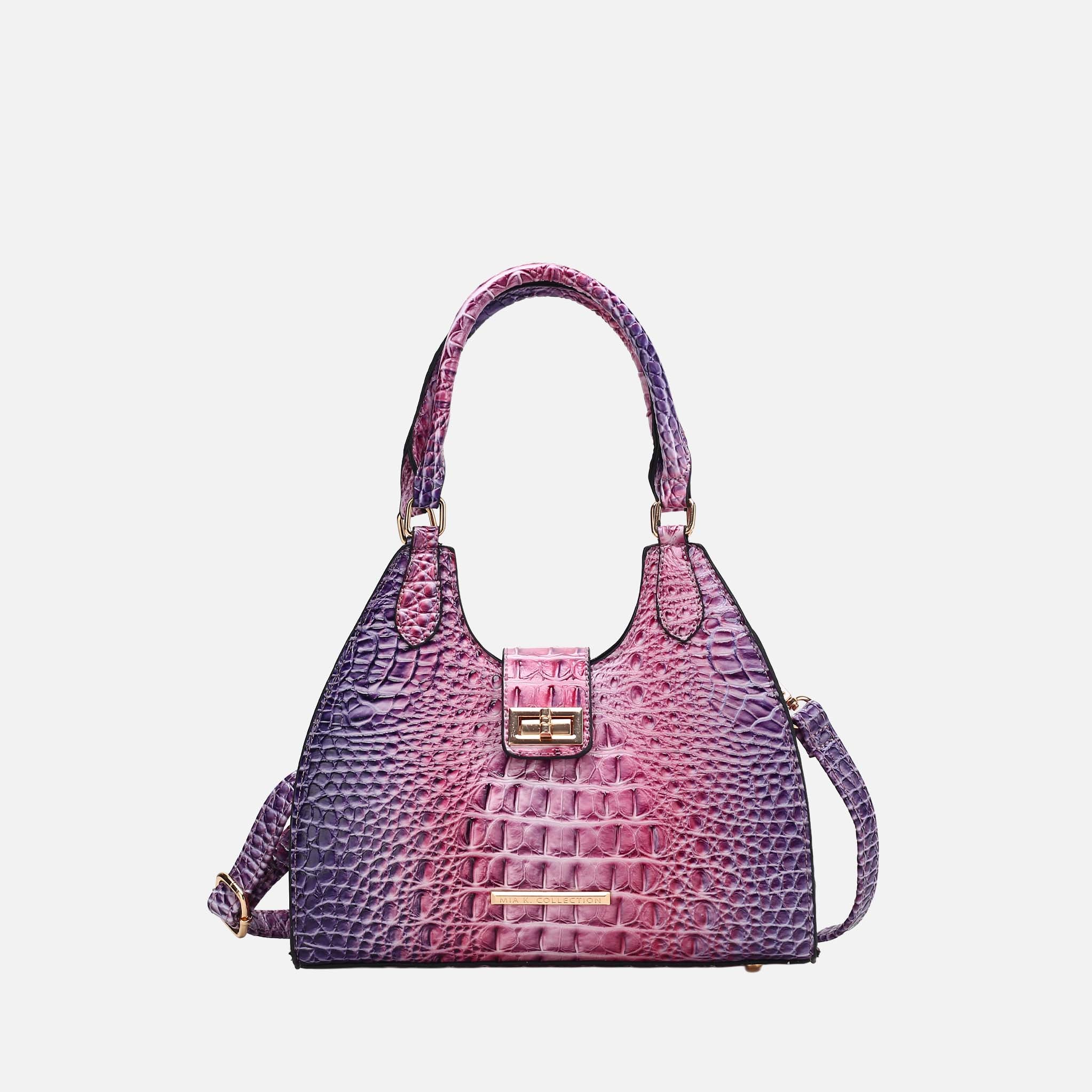 Ava Gradient Croc Tote Bag