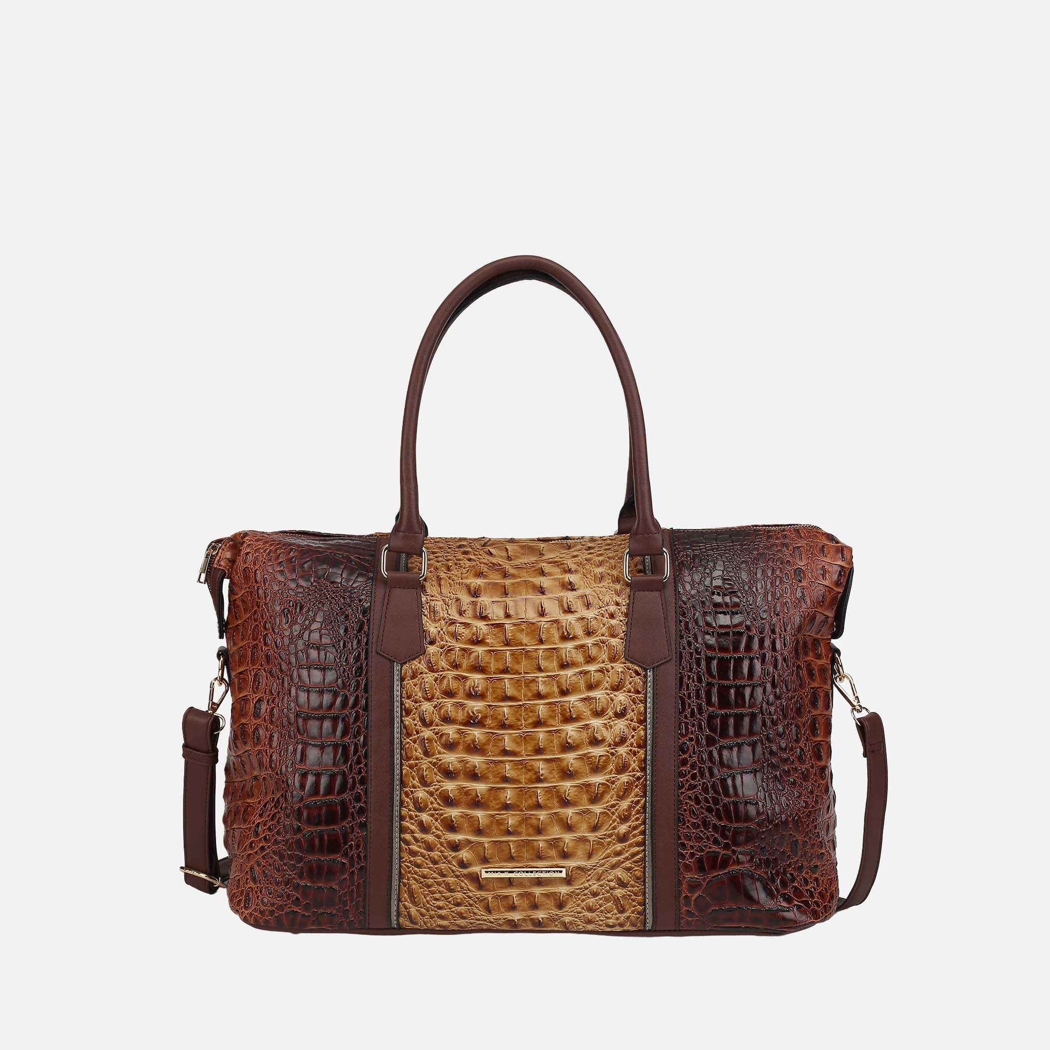Raven Croc Embossed Duffel Bag