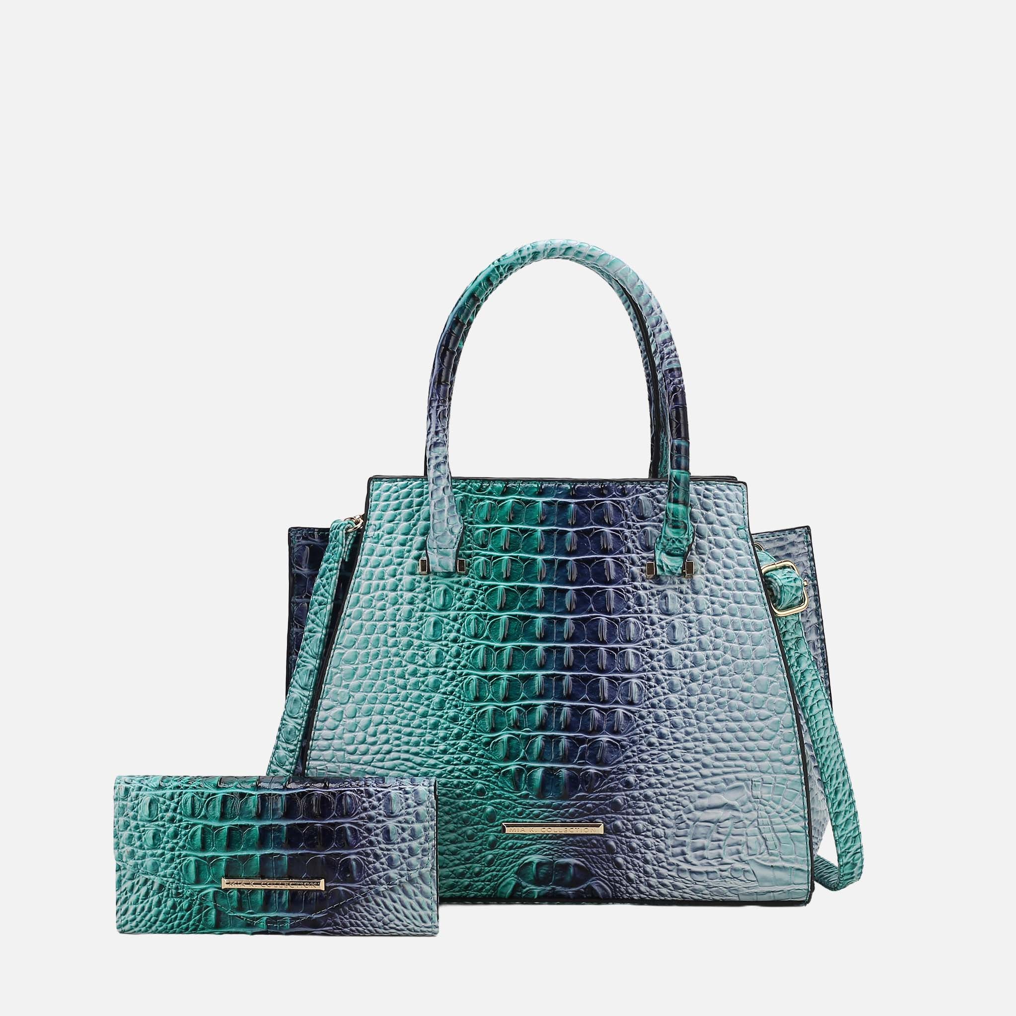 Miriam Croc Tote Bag and Set