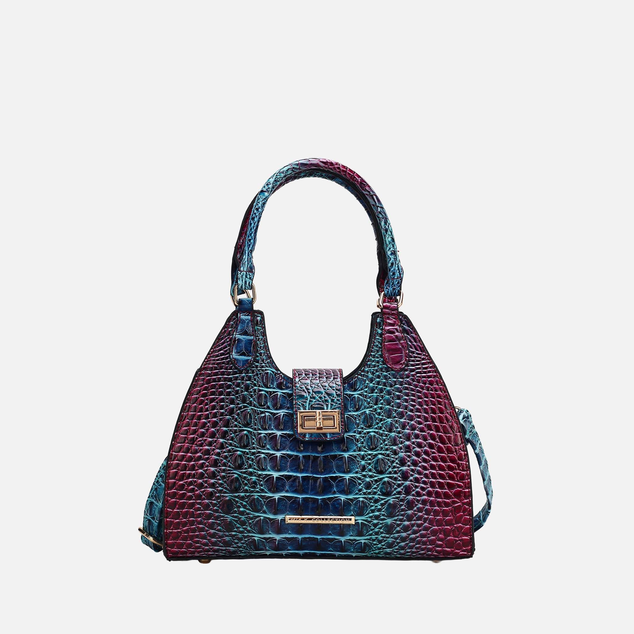 Ava Gradient Croc Tote Bag