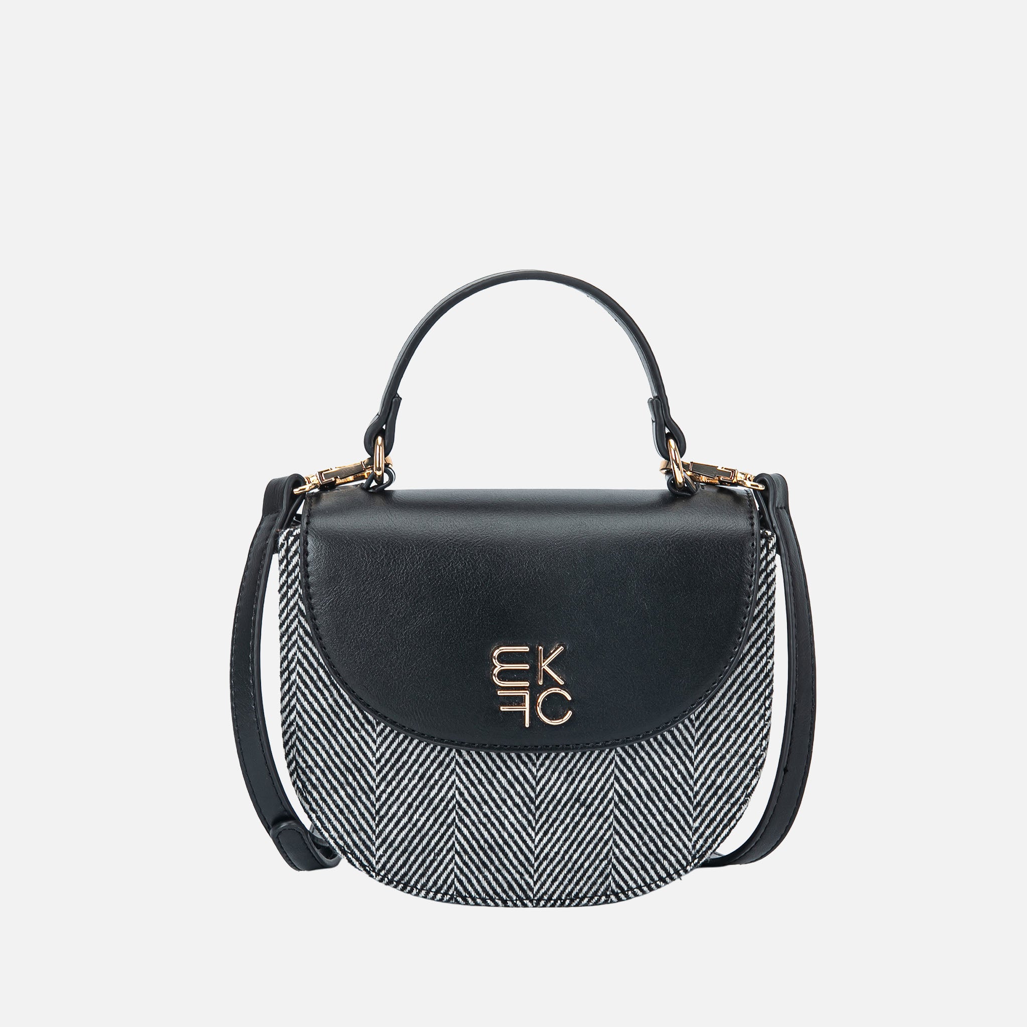 Heloise Herringbone Crossbody Bag