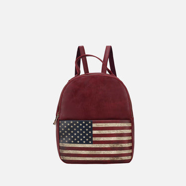 Briella Flag Print Backpack
