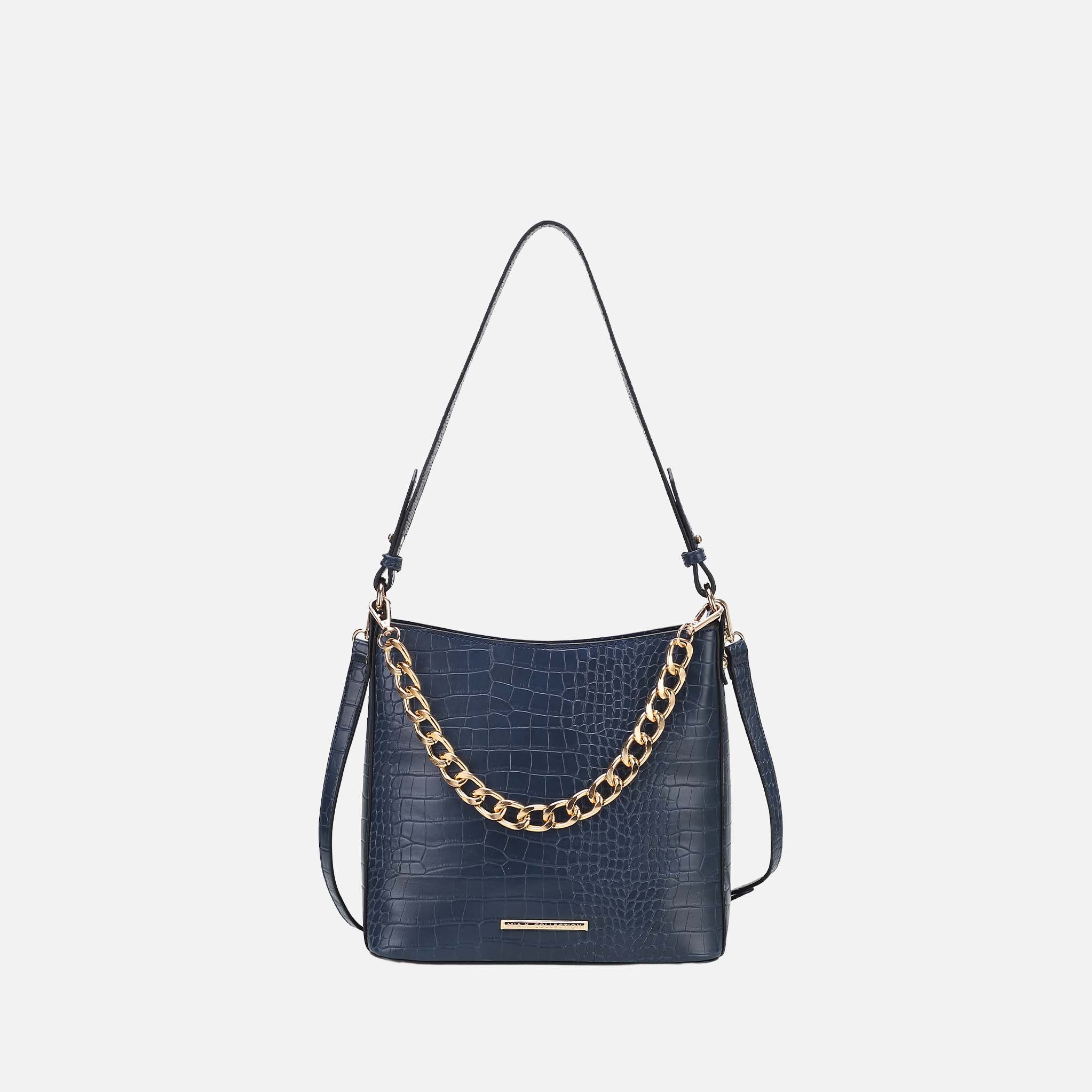Bizzy Embossed Shoulder Bag