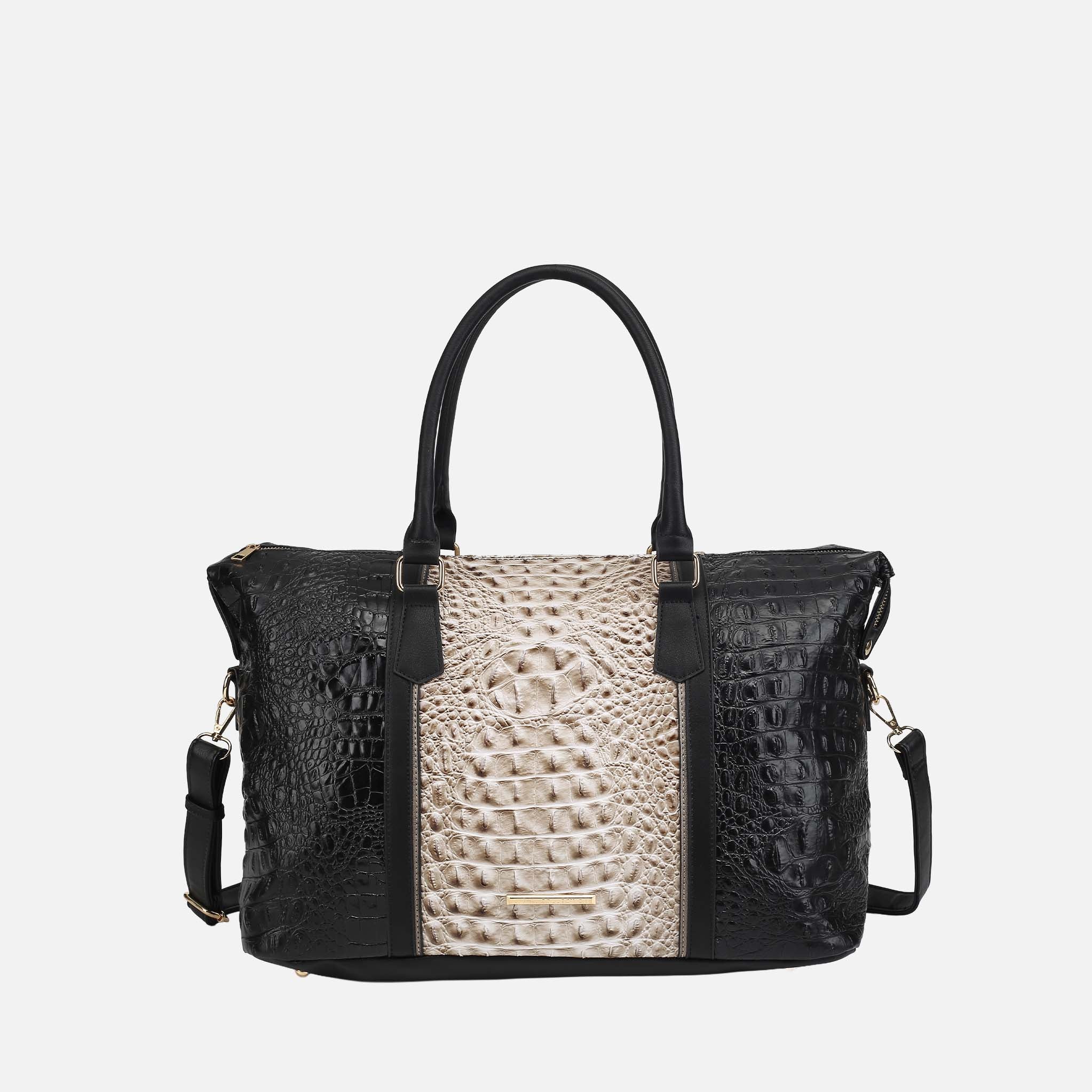 Raven Croc Embossed Duffel Bag