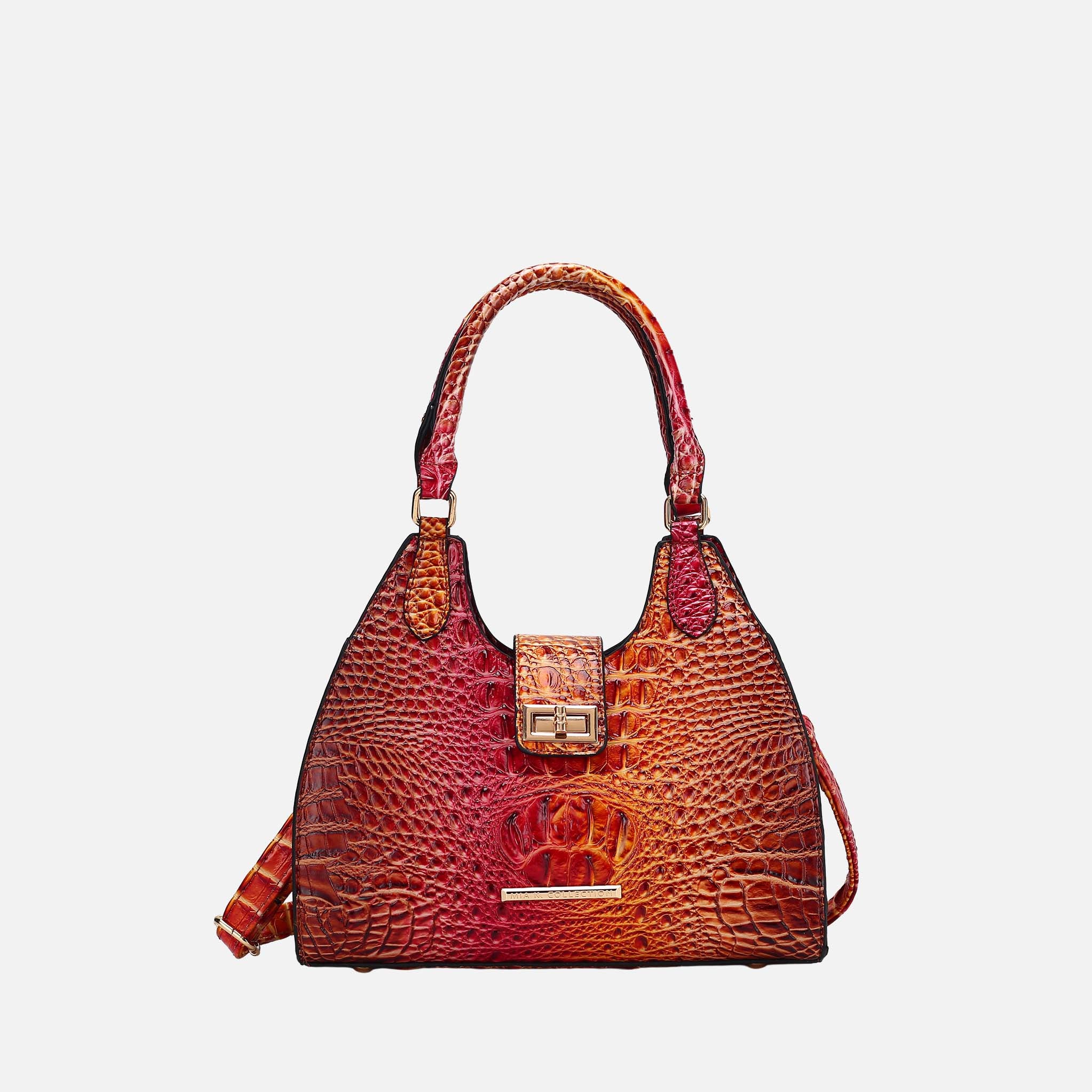 Ava Gradient Croc Tote Bag