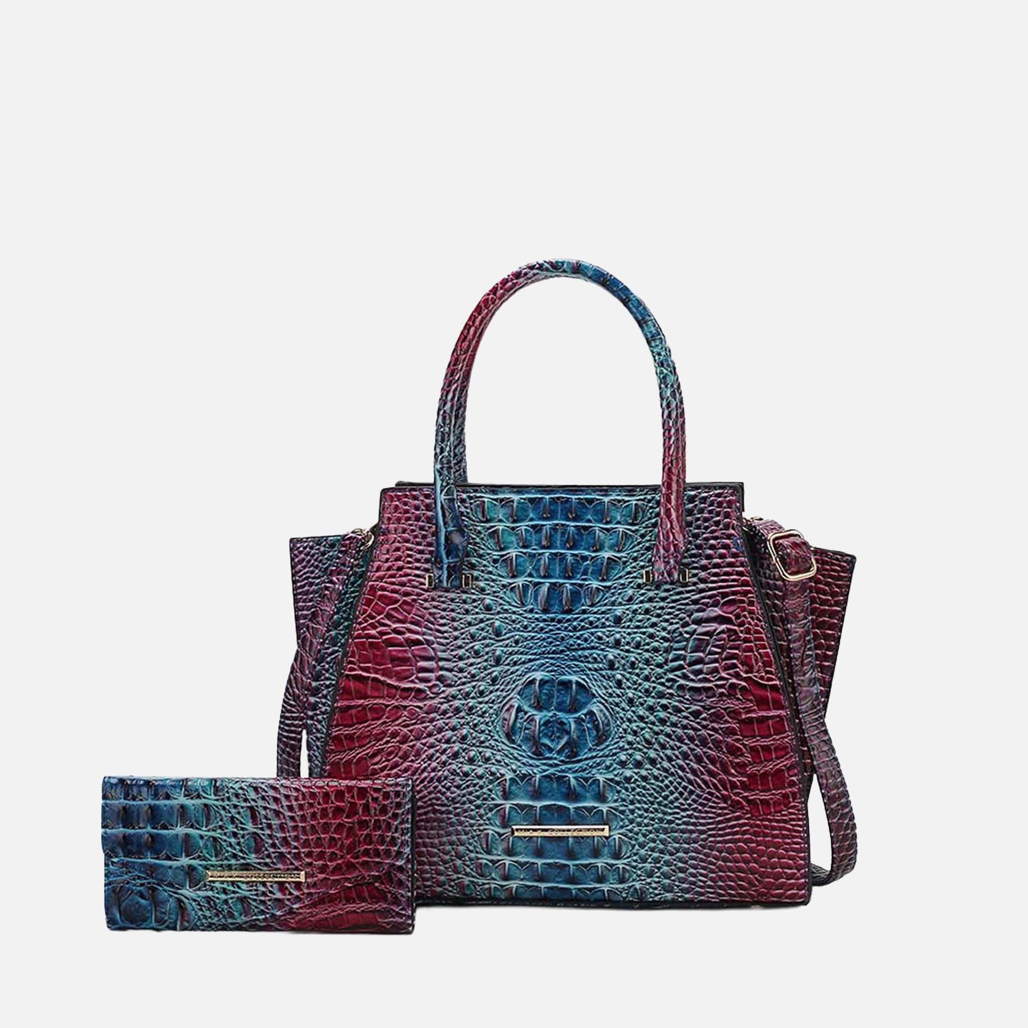 Miriam Croc Tote Bag and Set