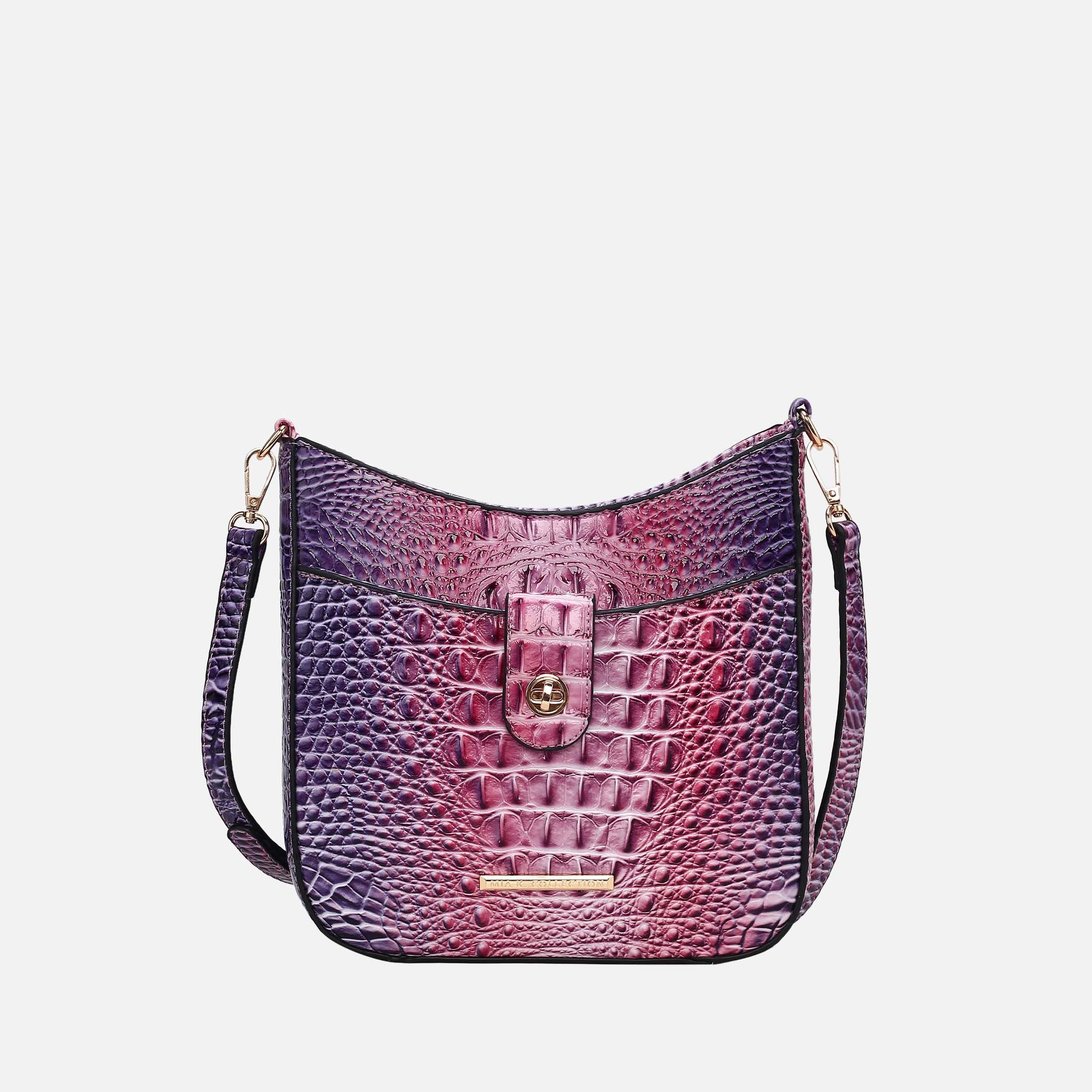 Giovana Gradient Croc Crossbody Bag
