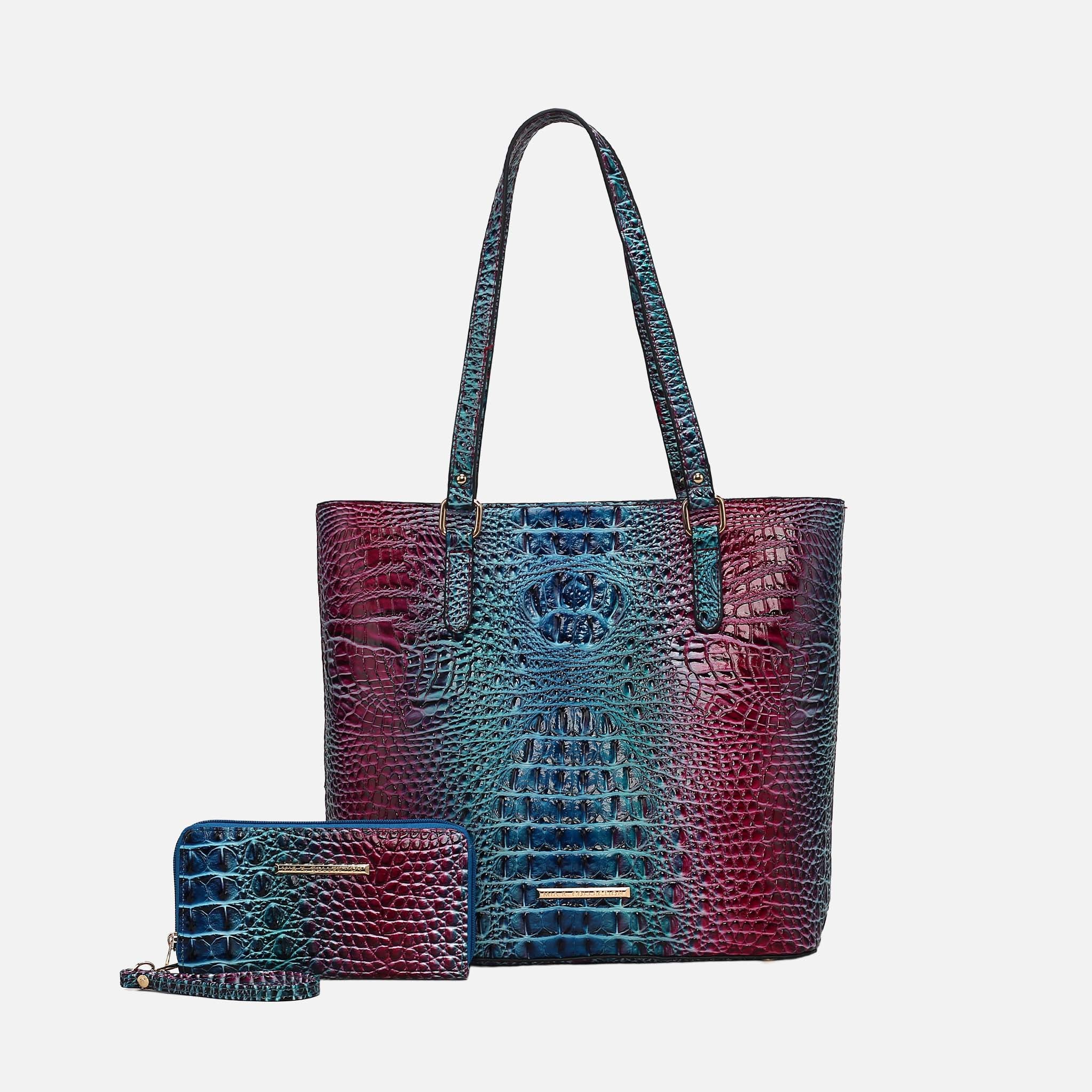 Piper Gradient Croc Tote Bag and Set