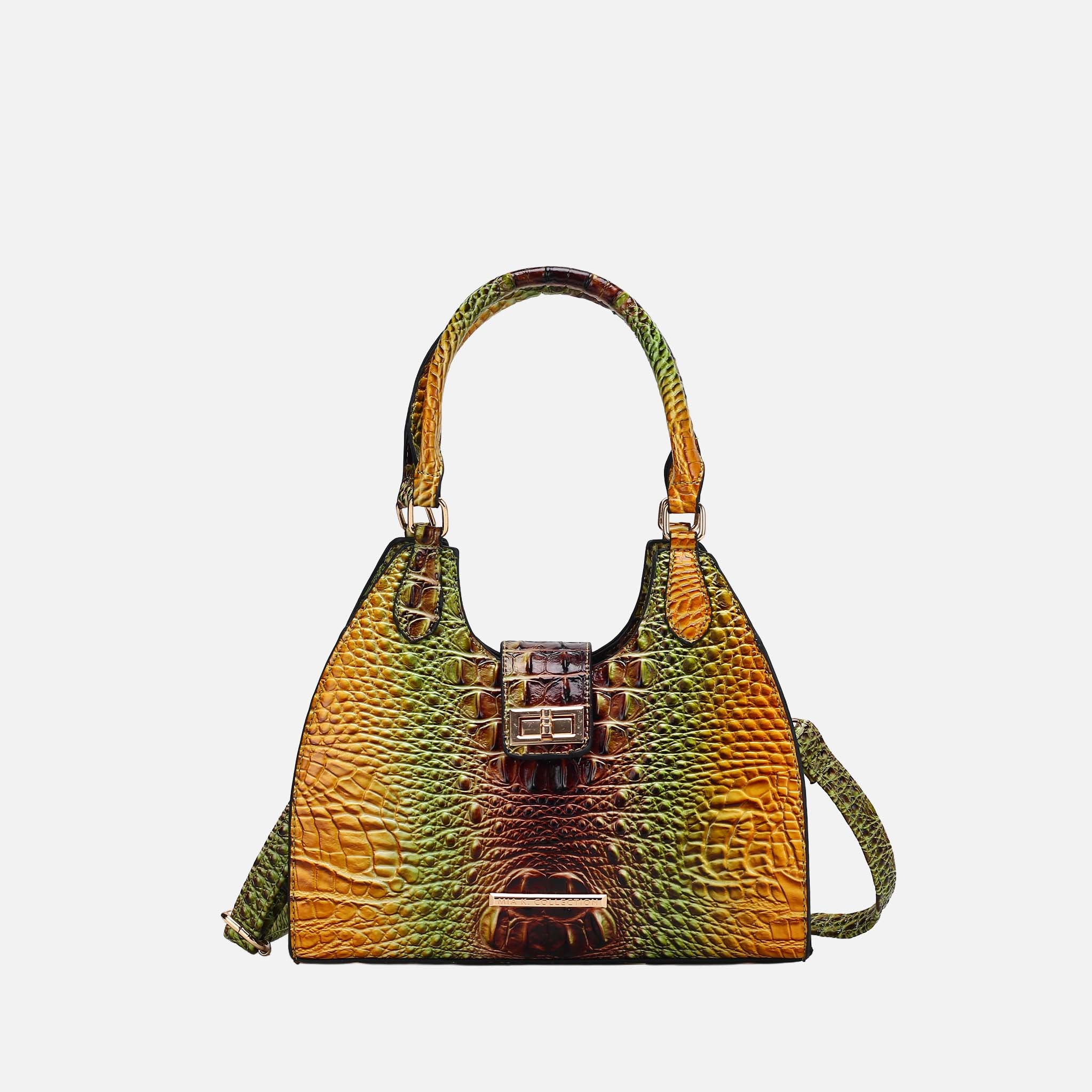 Ava Gradient Croc Tote Bag
