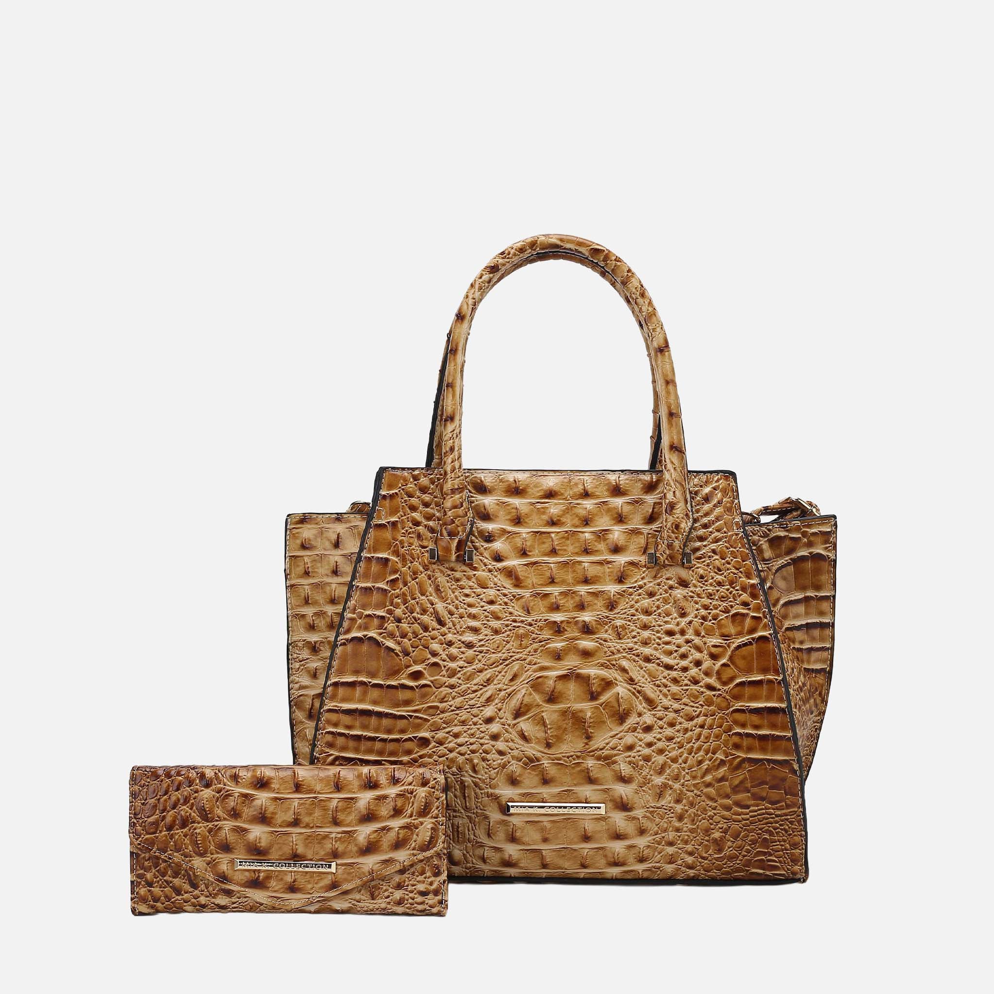 Viridiana Croc Tote Bag and Set