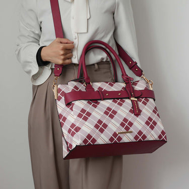 Vivian Plaid Shoulder Bag