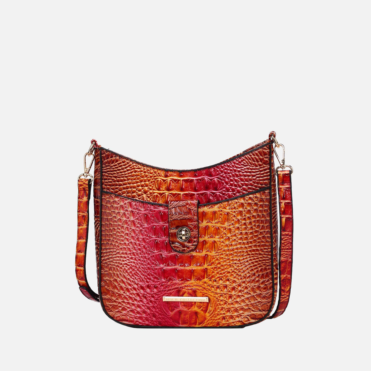 Giovana Gradient Croc Crossbody Bag