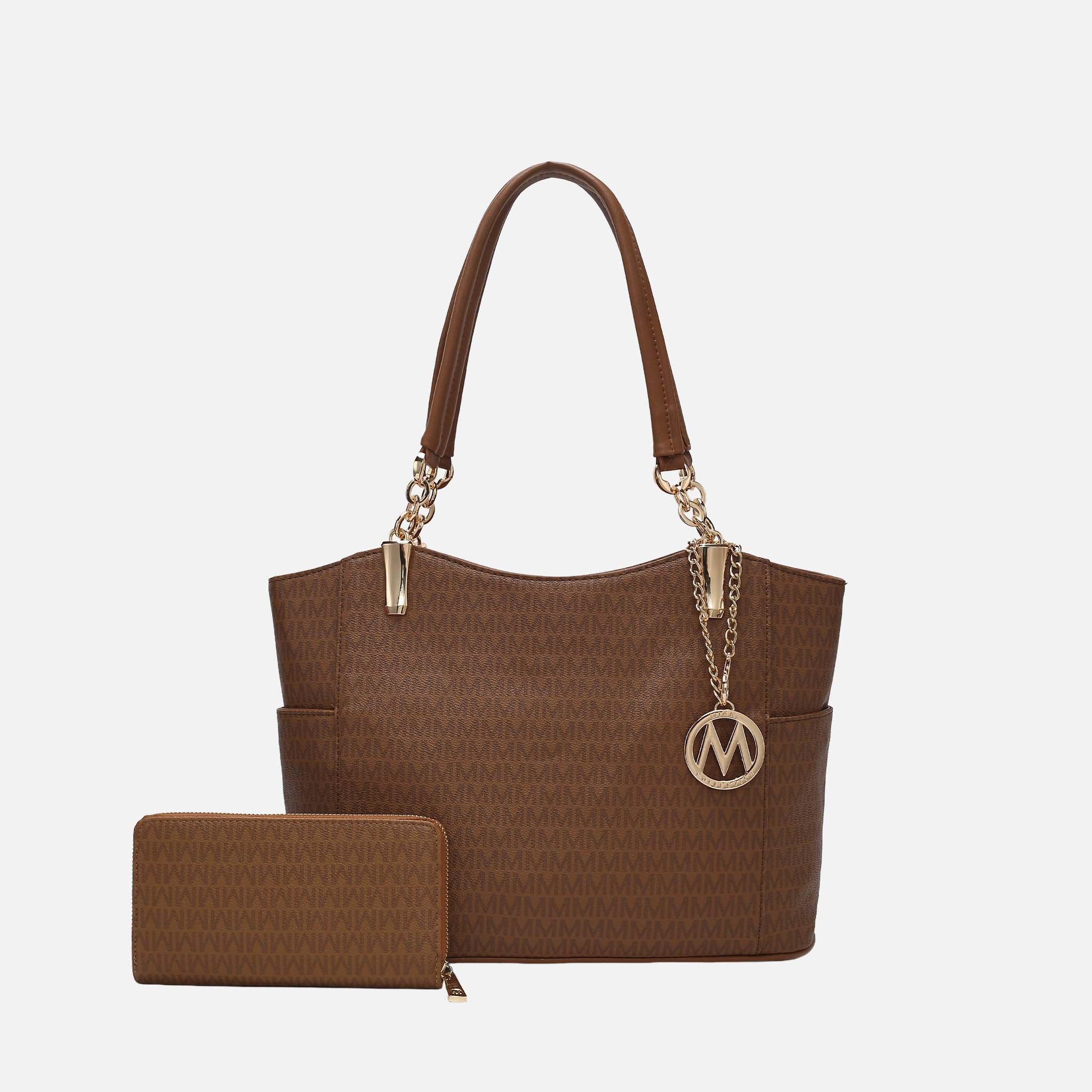 Savannah Signature Tote Bag and Wallet Set