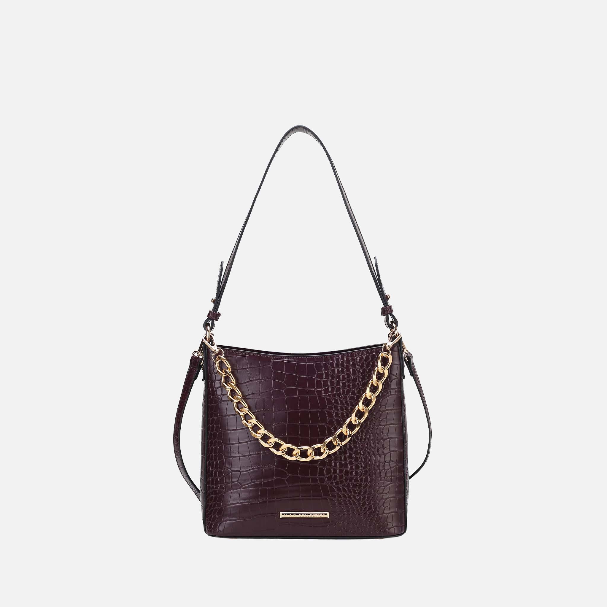 Bizzy Embossed Shoulder Bag