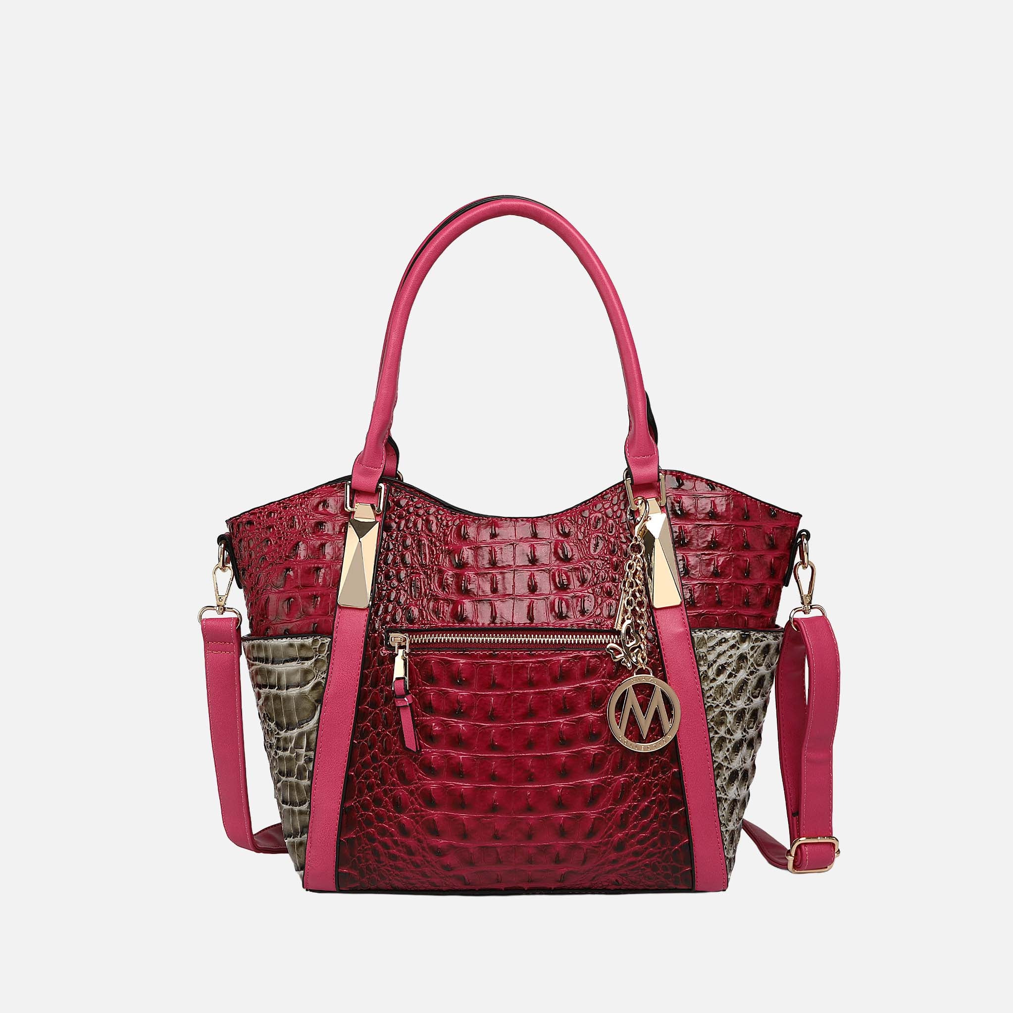 Janise Croc Tote handbag