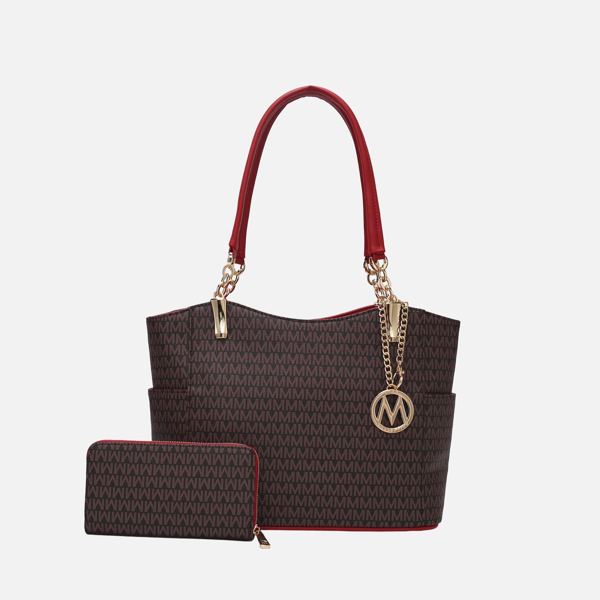 Savannah Signature Tote Bag and Wallet Set